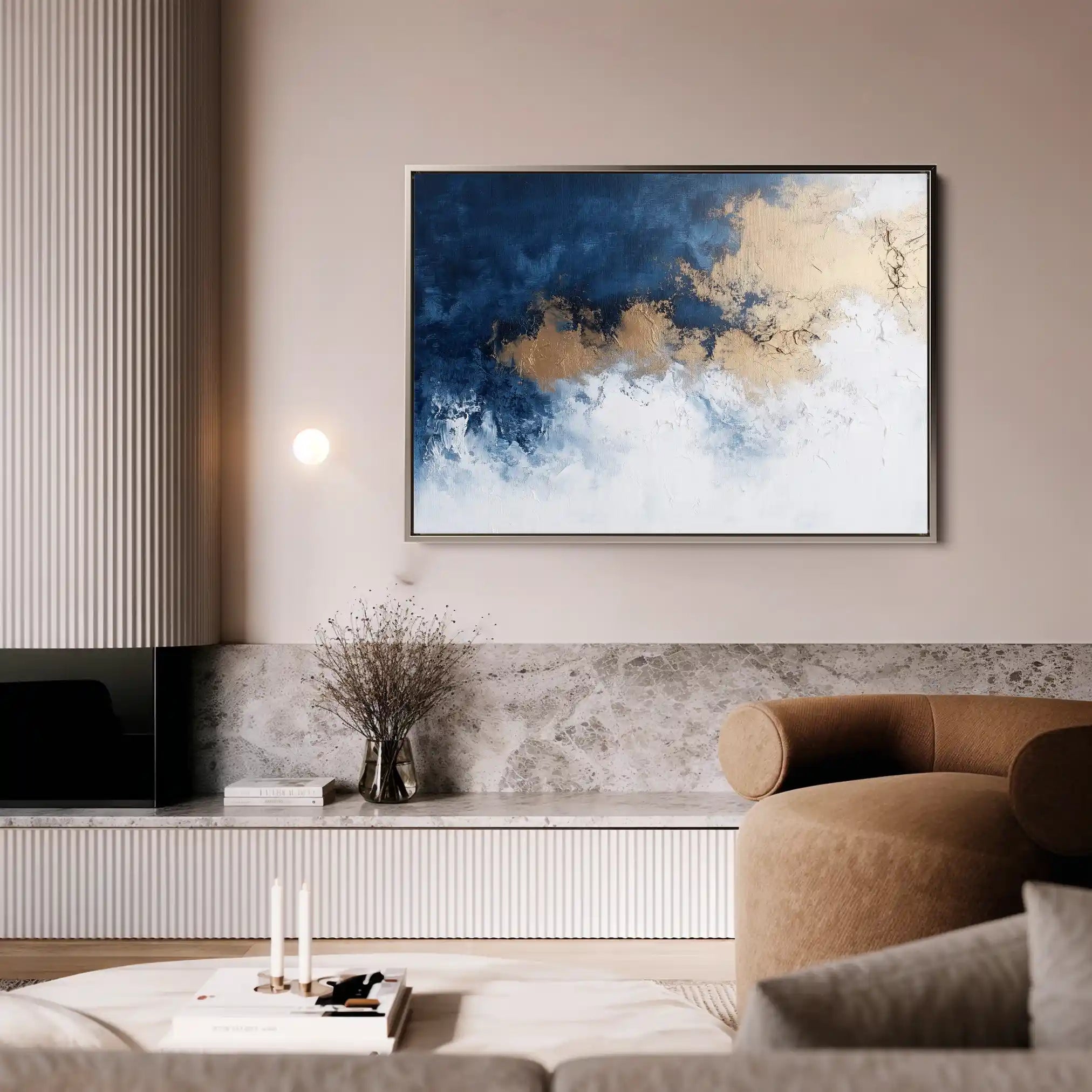 Abstract 671 Canvas Art 60 x 40 cm / Black