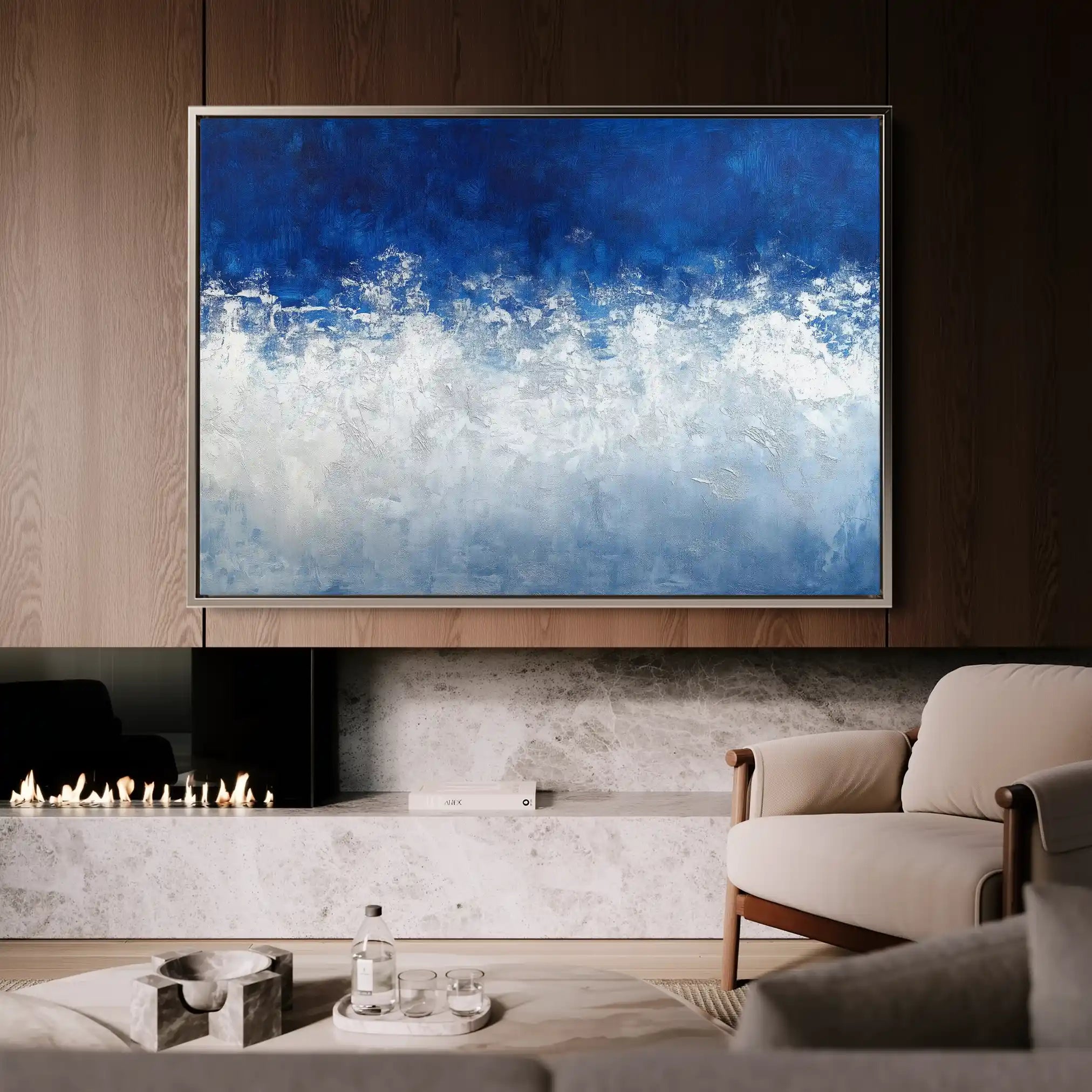 Abstract 672 Canvas Art 60 x 40 cm / Black