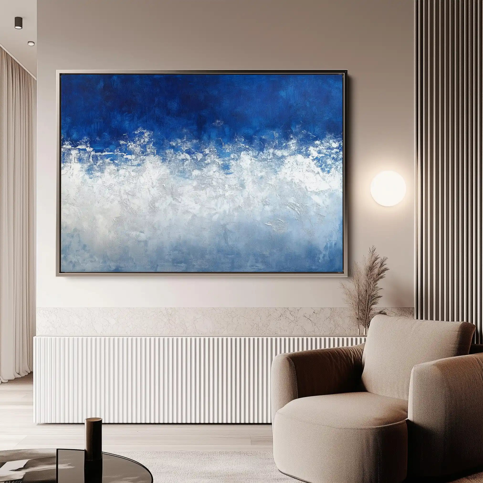 Abstract 672 Canvas Art 60 x 40 cm / Black