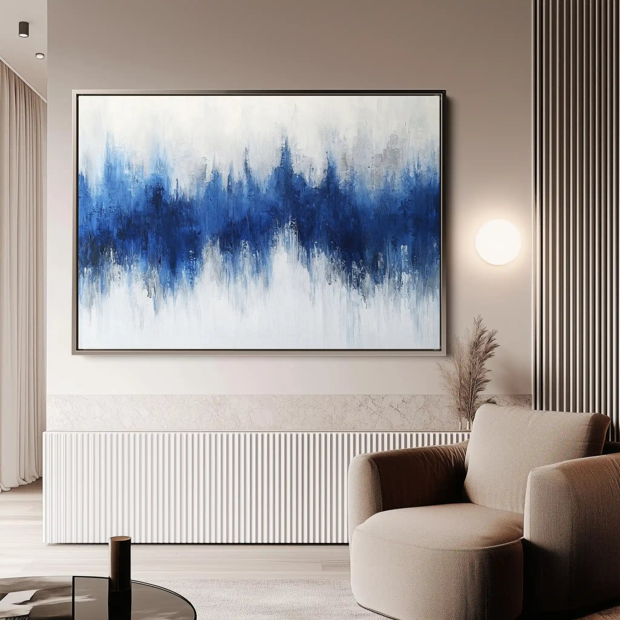 Abstract 673 Canvas Art 60 x 40 cm / Black