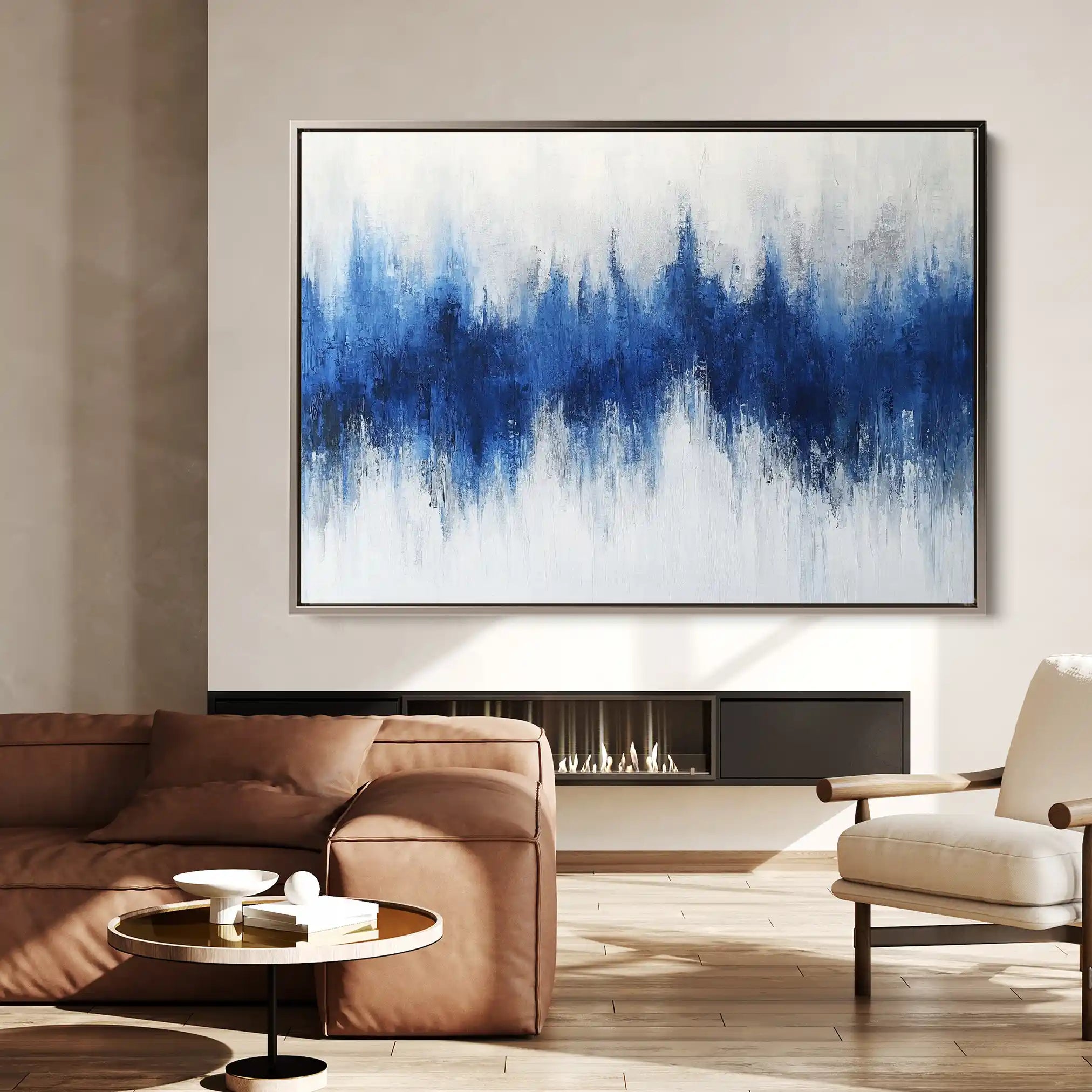 Abstract 673 Canvas Art 60 x 40 cm / Black