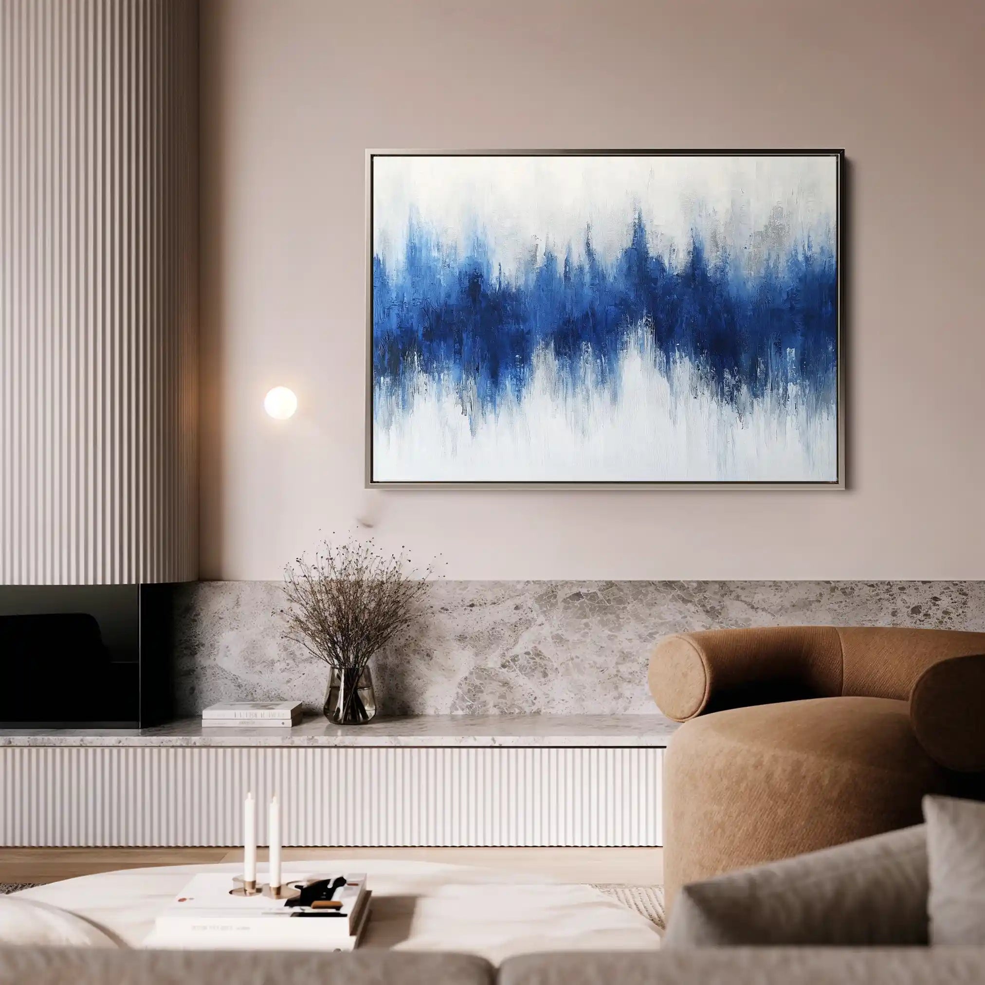 Abstract 673 Canvas Art 60 x 40 cm / Black