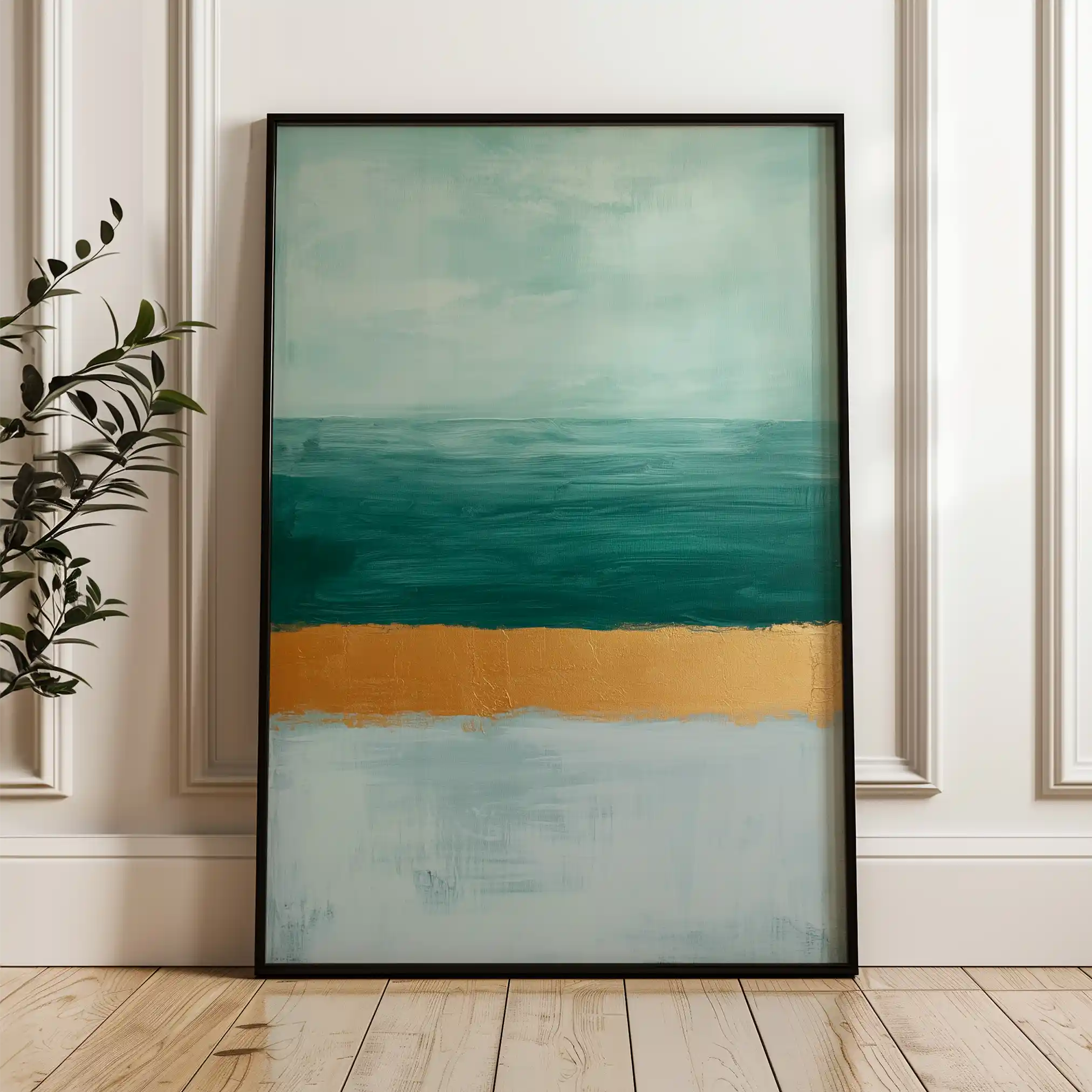 Abstract 674 Canvas Art 60 x 40 cm / Black