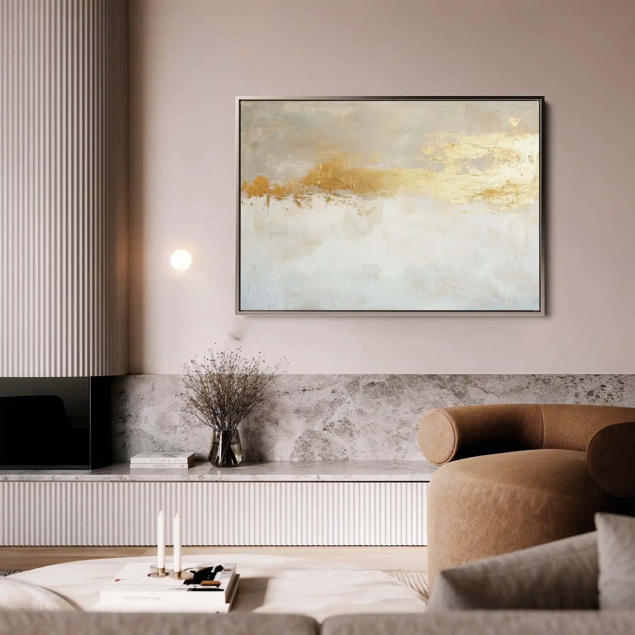 Abstract 676 Canvas Art 60 x 40 cm / Black
