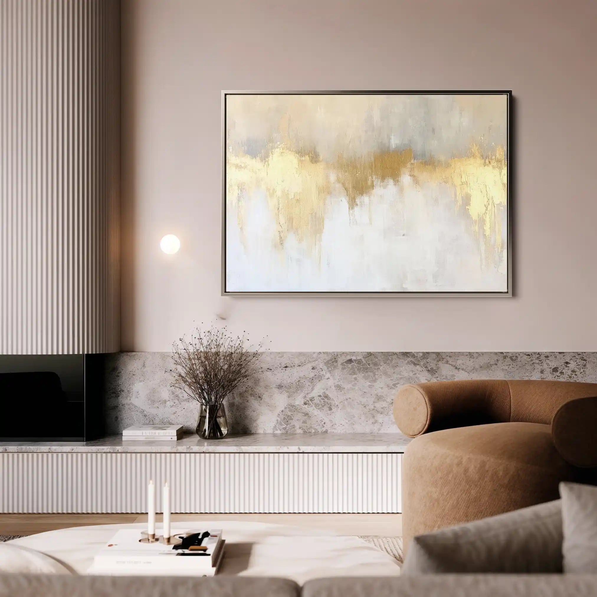 Abstract 677 Canvas Art 60 x 40 cm / Black
