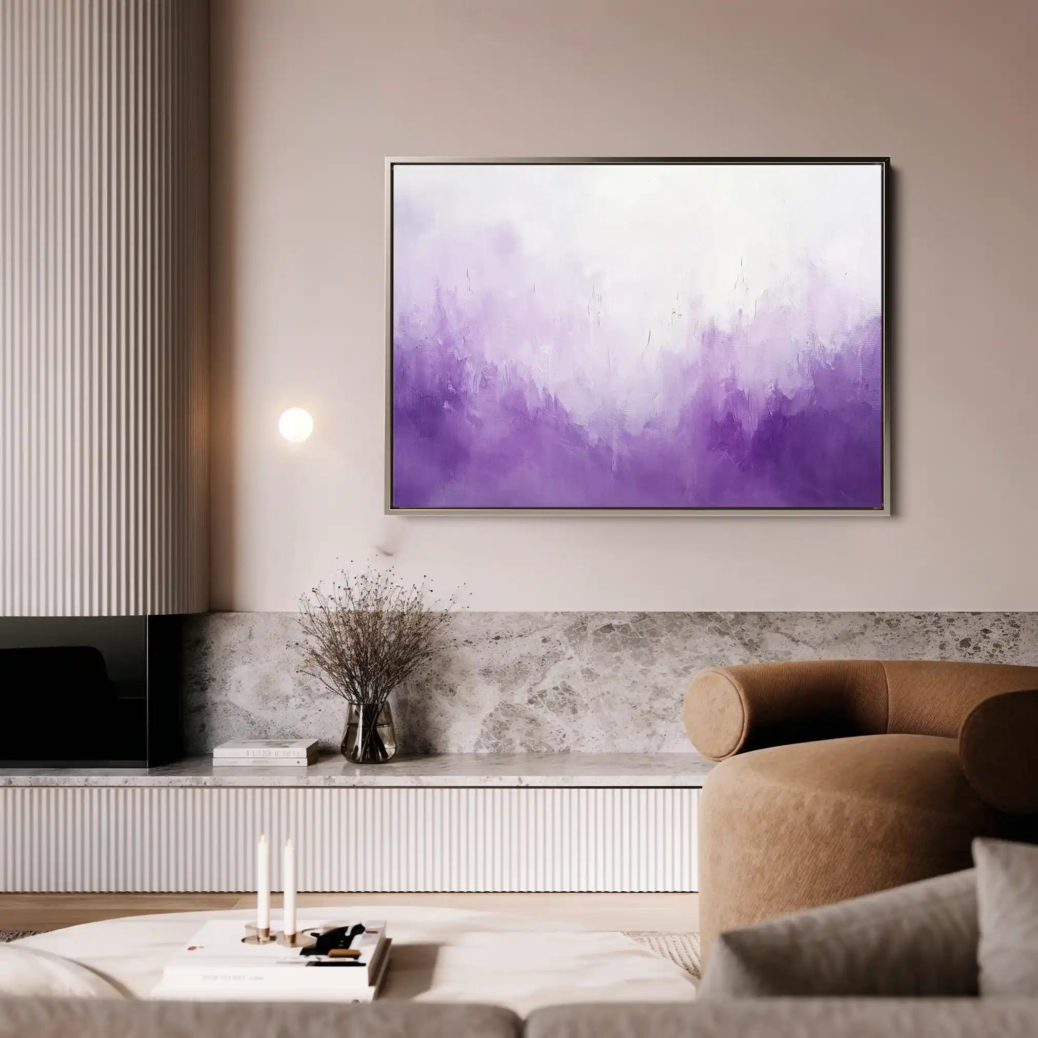 Abstract 678 Canvas Art 60 x 40 cm / Black