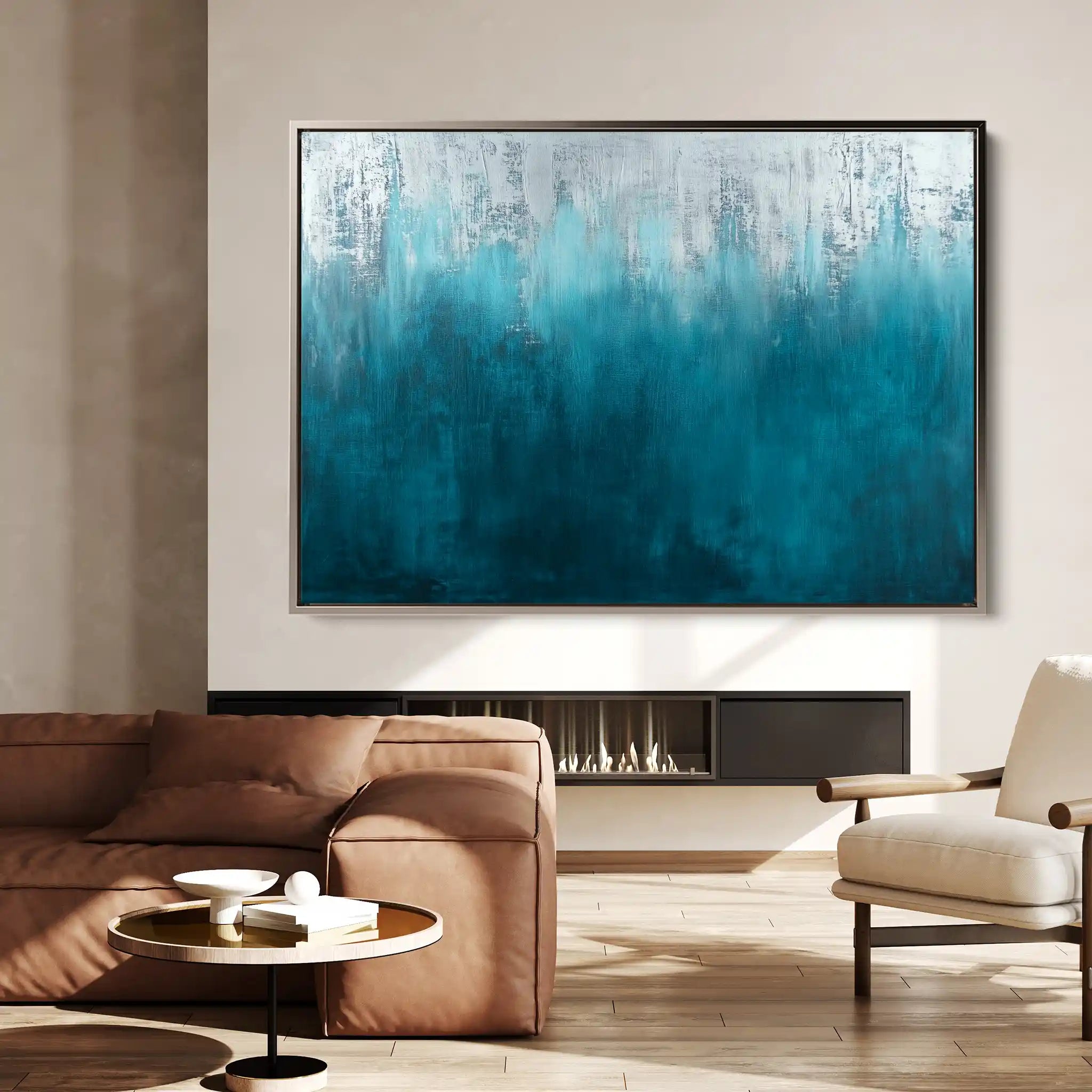 Abstract 679 Canvas Art 60 x 40 cm / Black