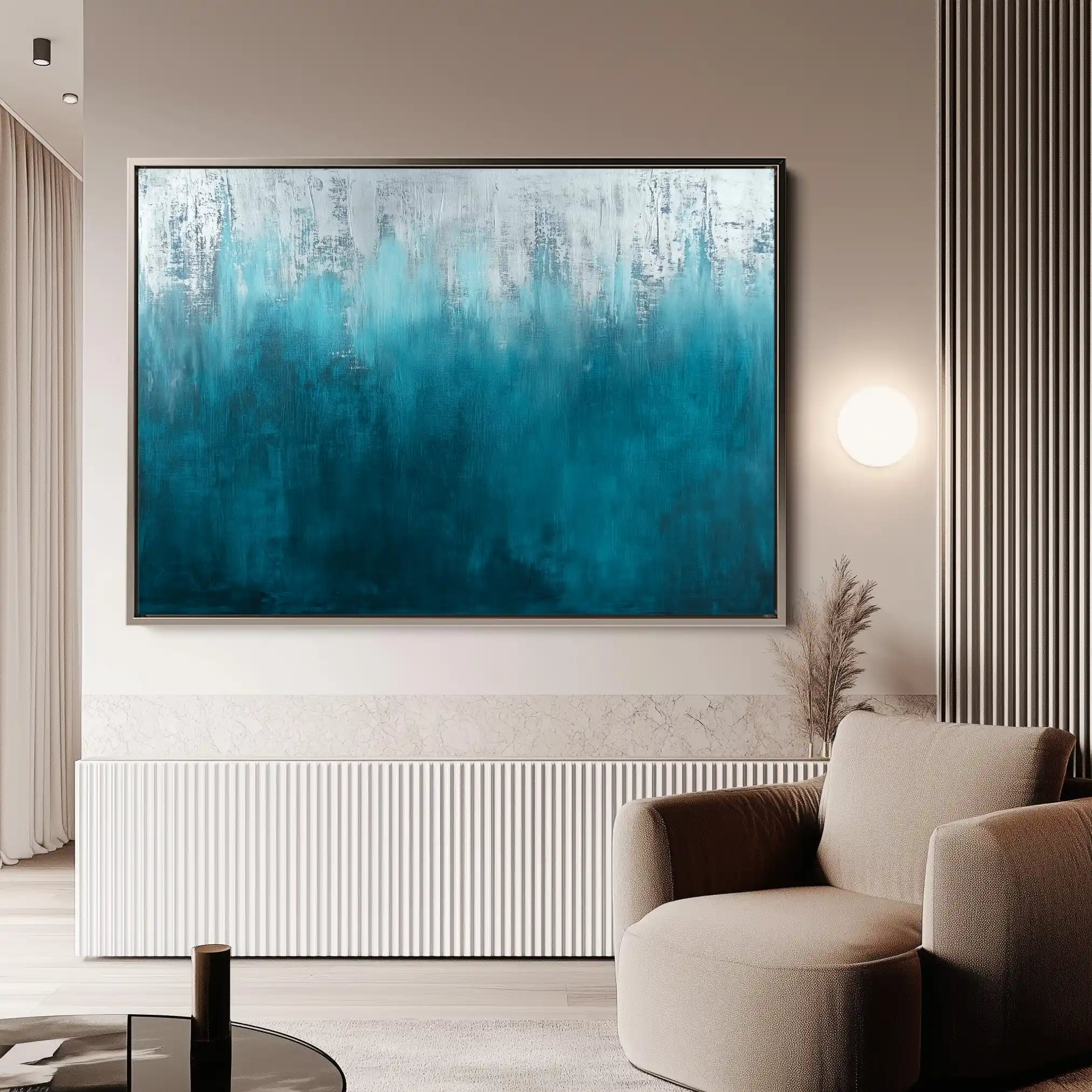 Abstract 679 Canvas Art 60 x 40 cm / Black