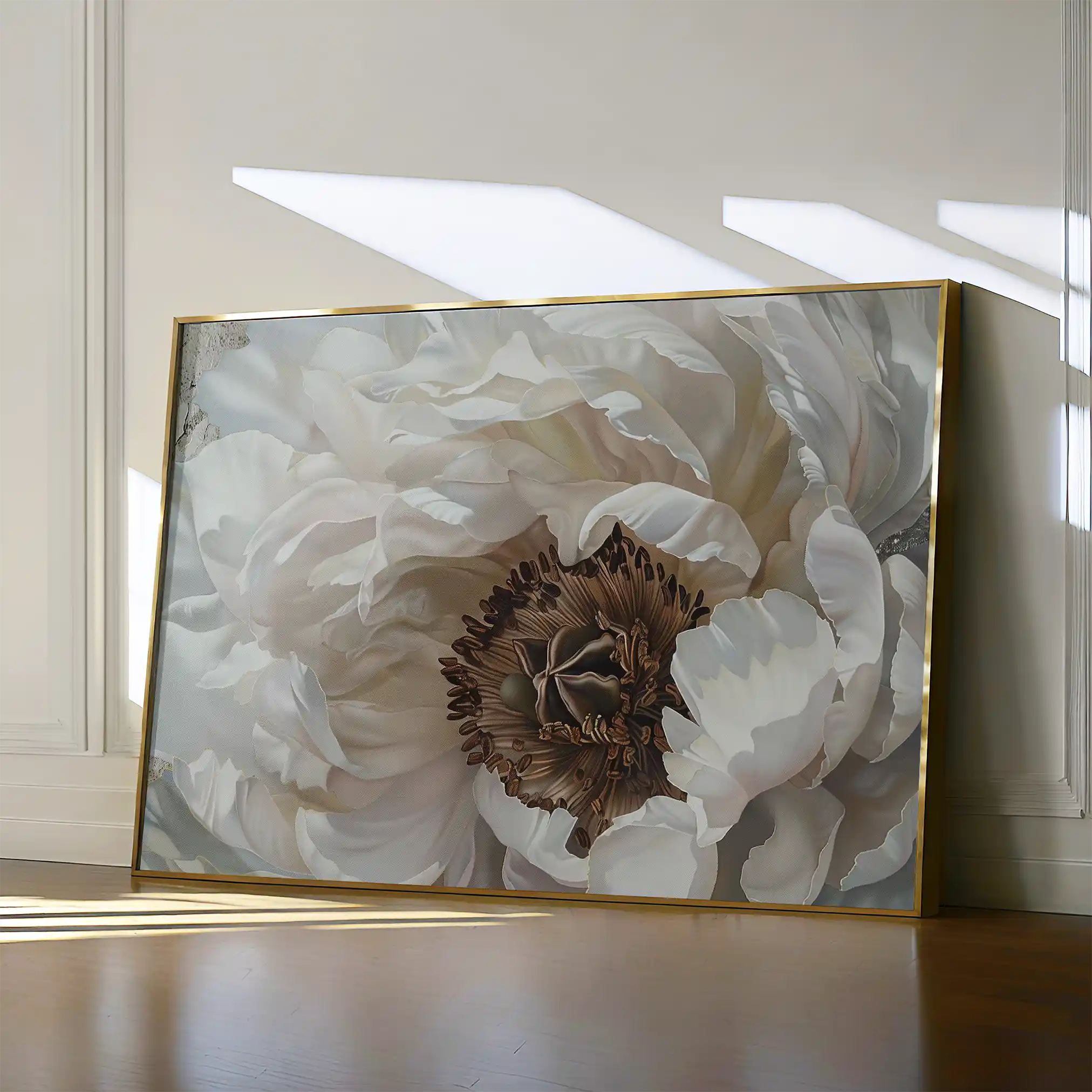 Floral 679 Canvas Art 60 x 40 cm / Black