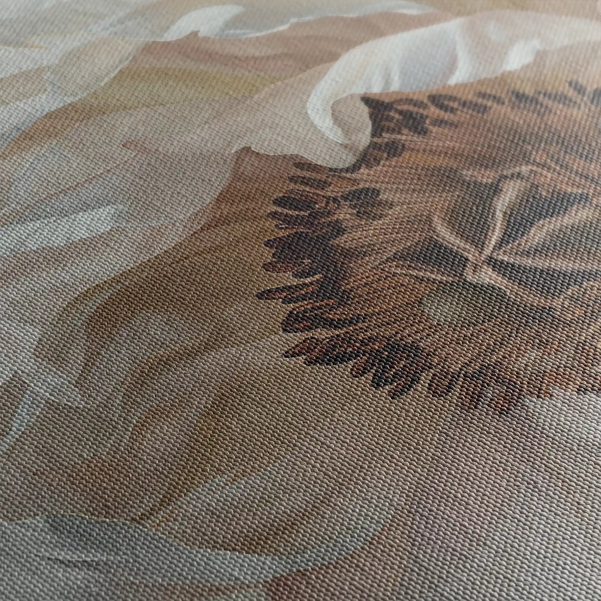 Floral 679 Canvas Art 60 x 40 cm / Black