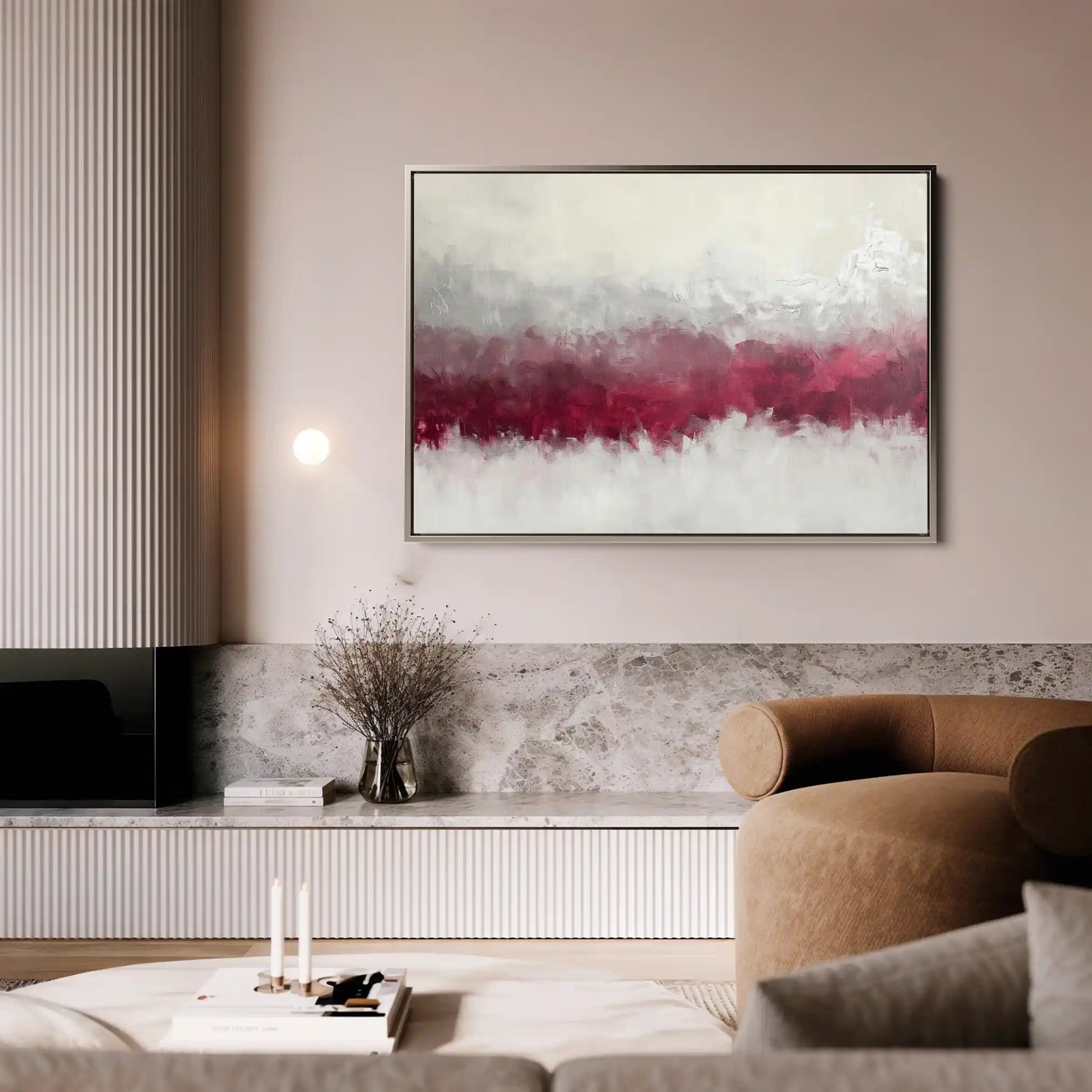 Abstract 681 Canvas Art 60 x 40 cm / Black