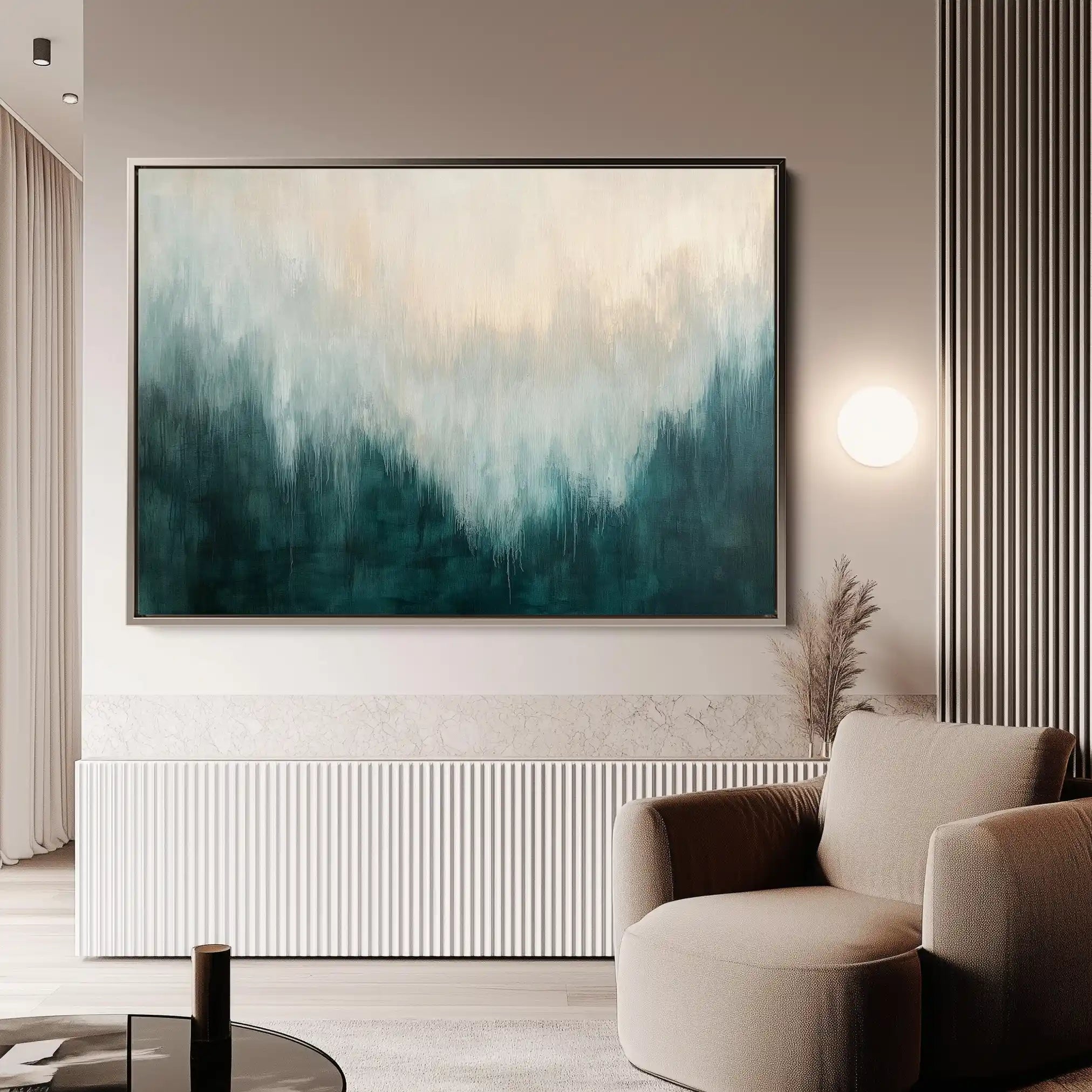 Abstract 682 Canvas Art 60 x 40 cm / Black