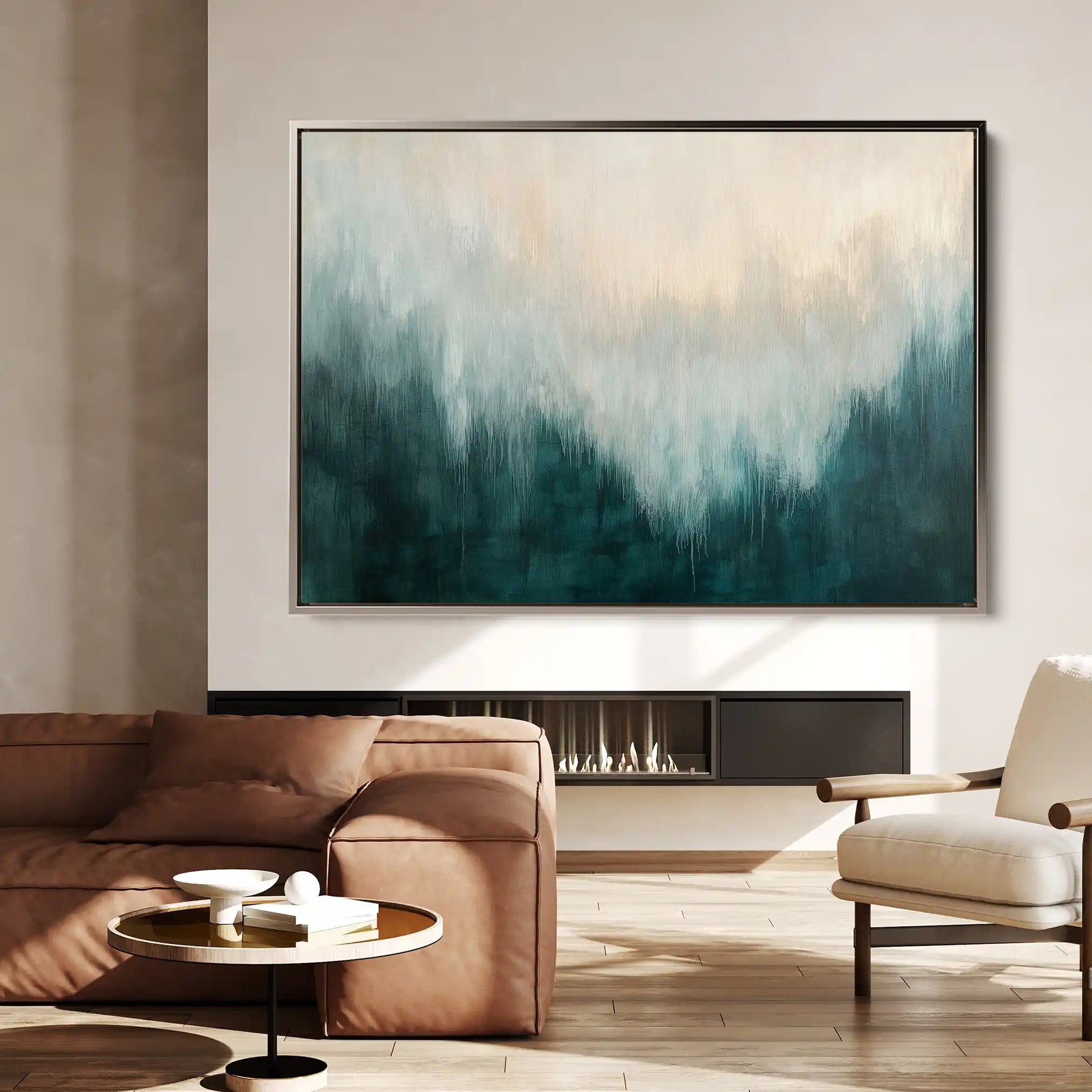 Abstract 682 Canvas Art 60 x 40 cm / Black