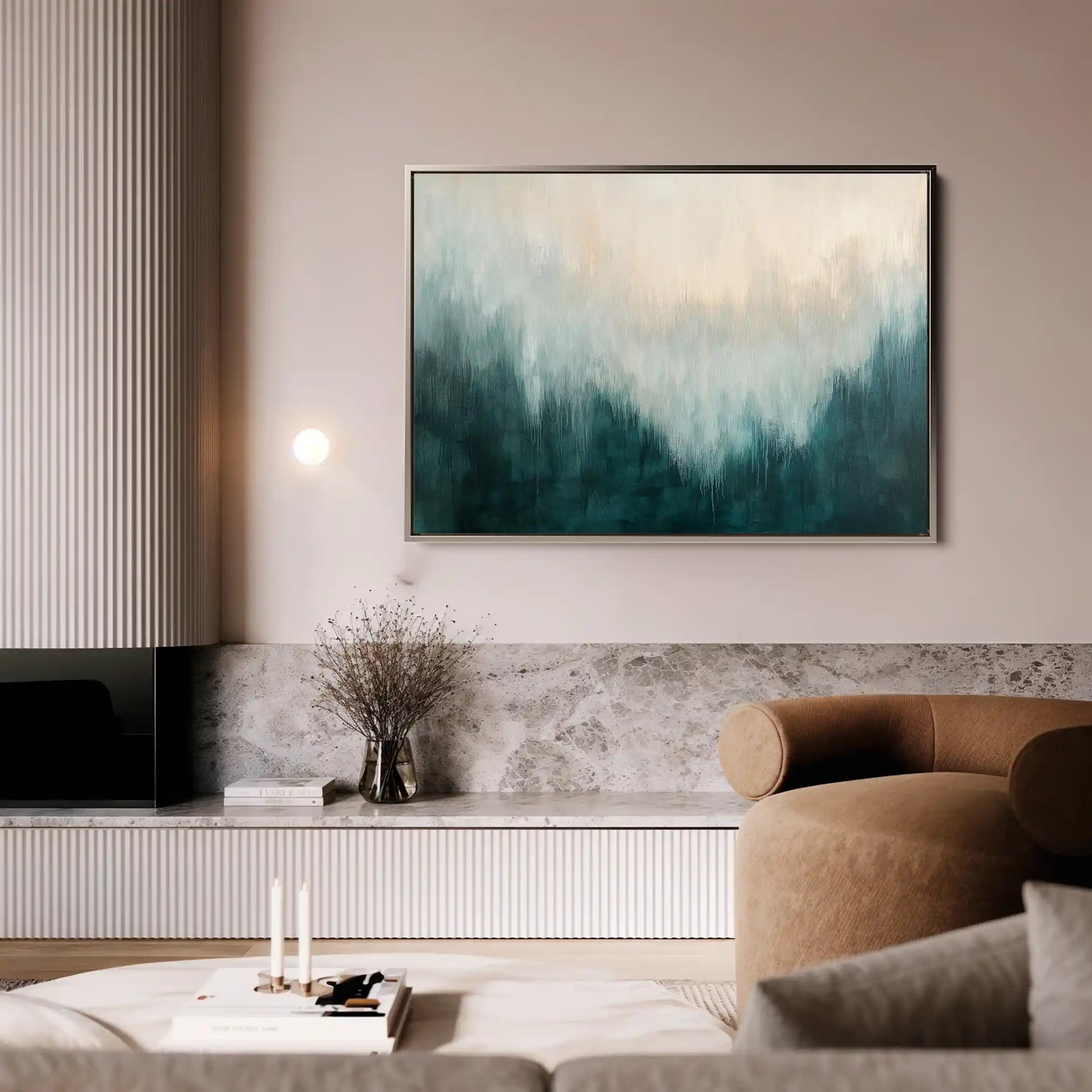 Abstract 682 Canvas Art 60 x 40 cm / Black