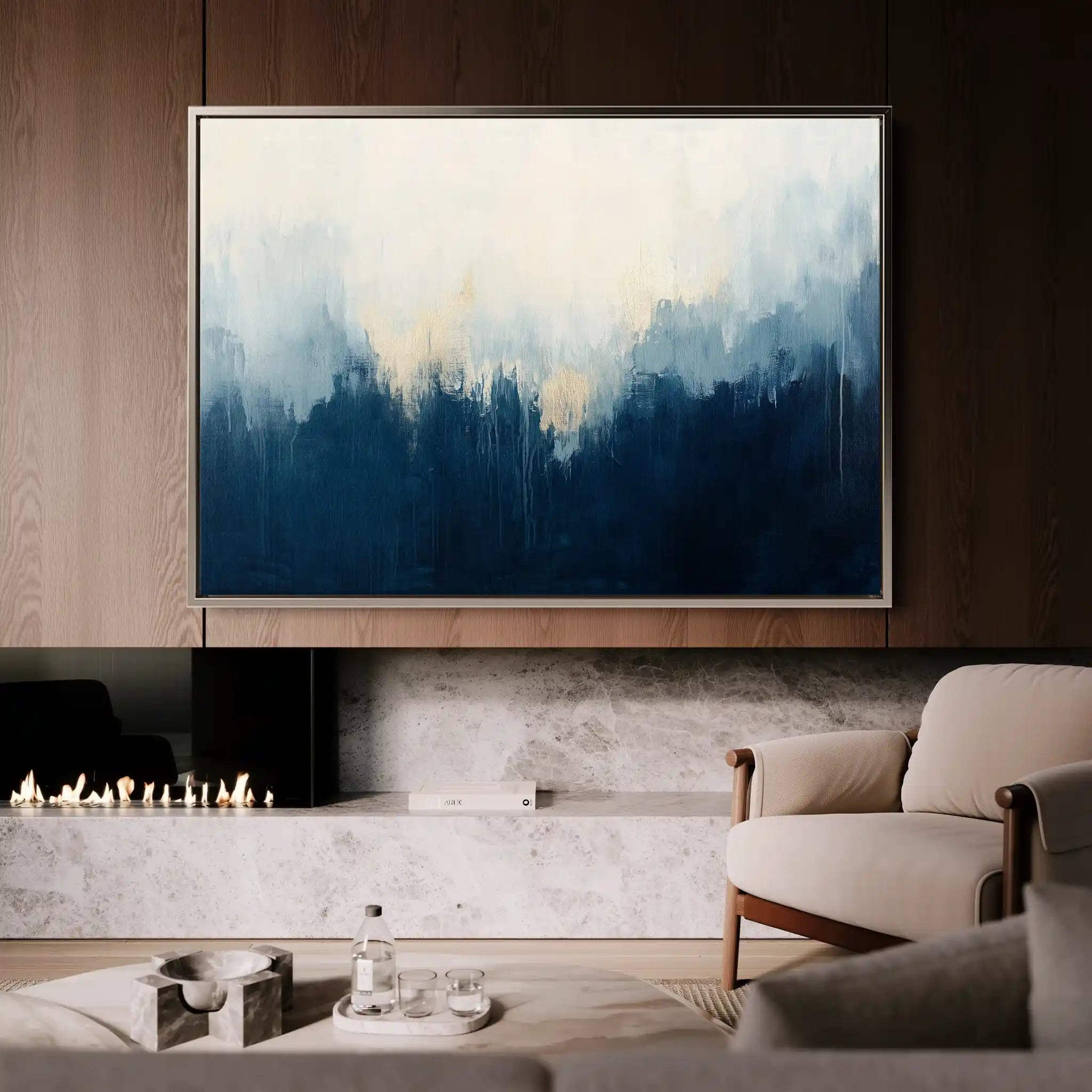 Abstract 685 Canvas Art 60 x 40 cm / Black