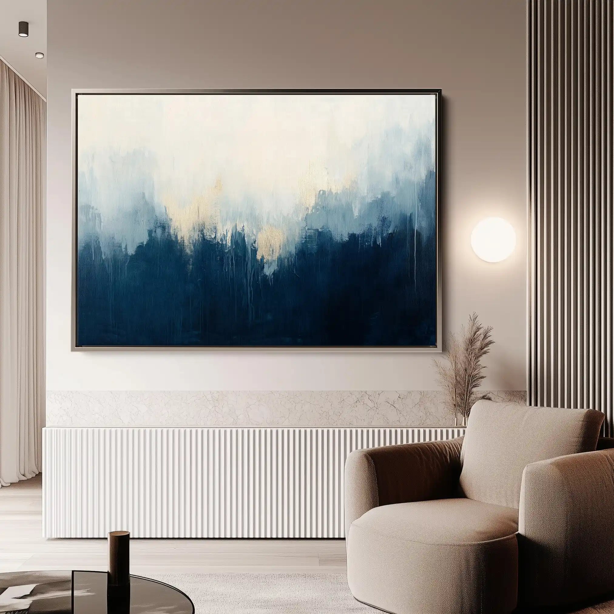 Abstract 685 Canvas Art 60 x 40 cm / Black