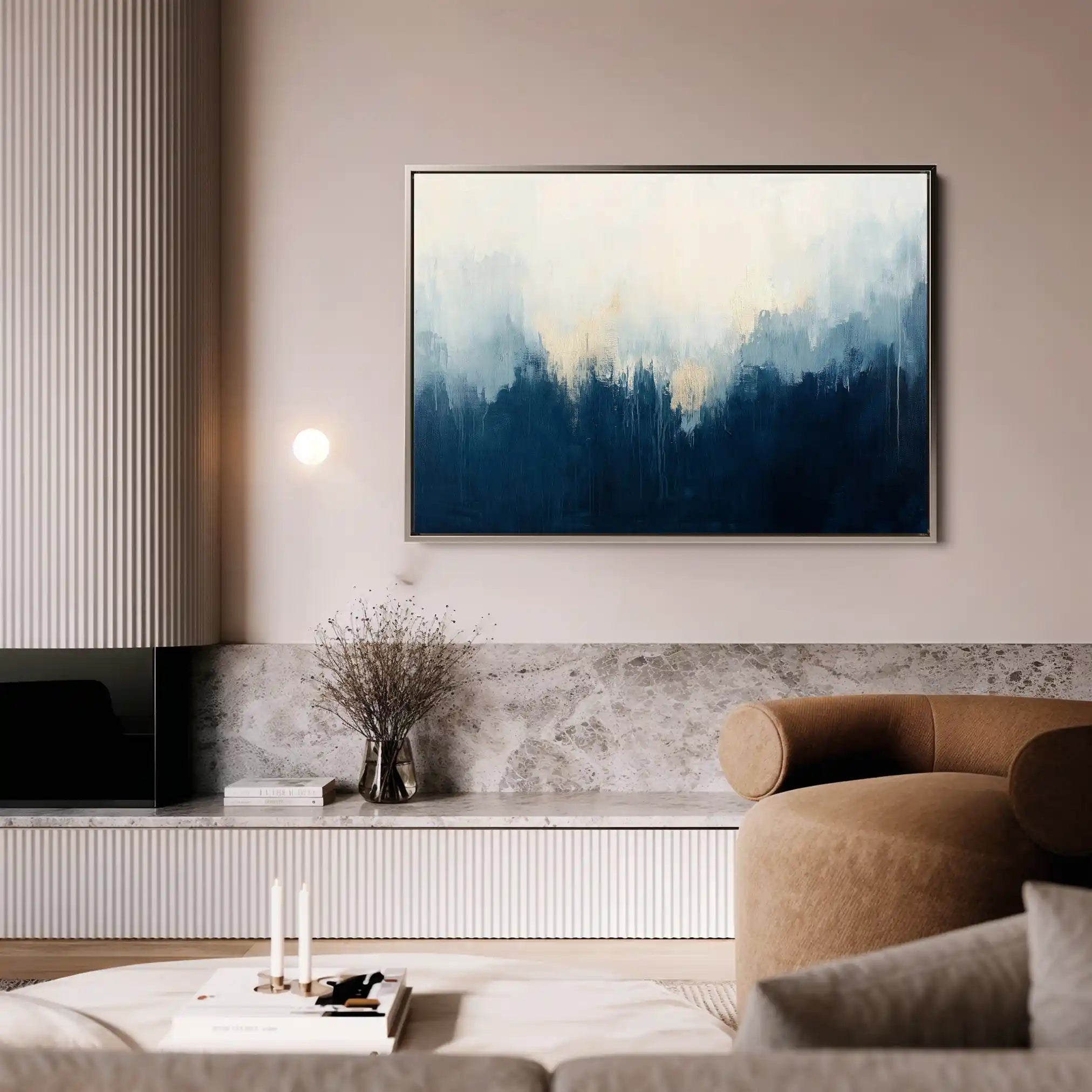 Abstract 685 Canvas Art 60 x 40 cm / Black
