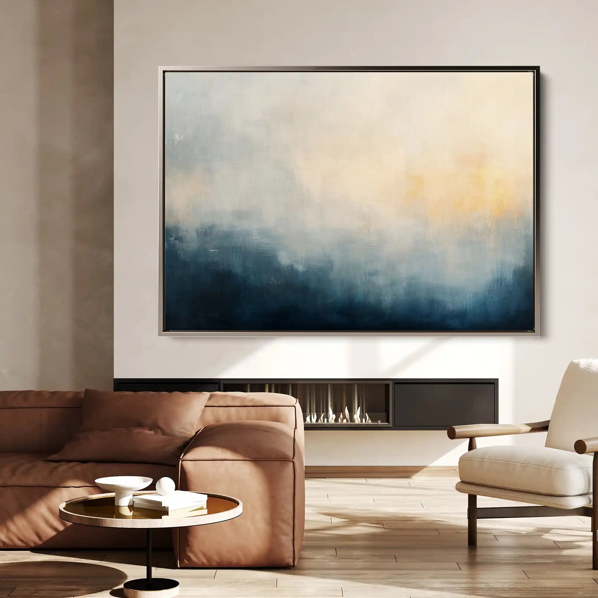 Abstract 686 Canvas Art 60 x 40 cm / Black