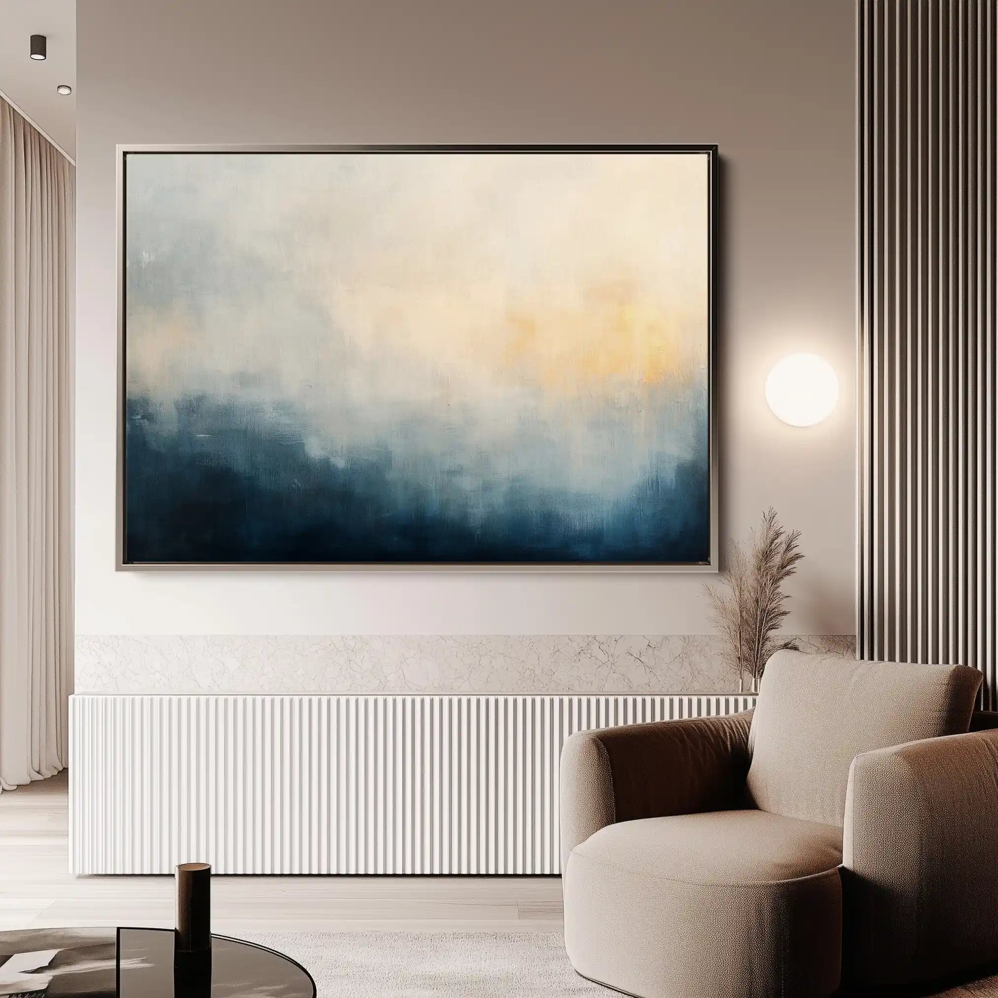 Abstract 686 Canvas Art 60 x 40 cm / Black