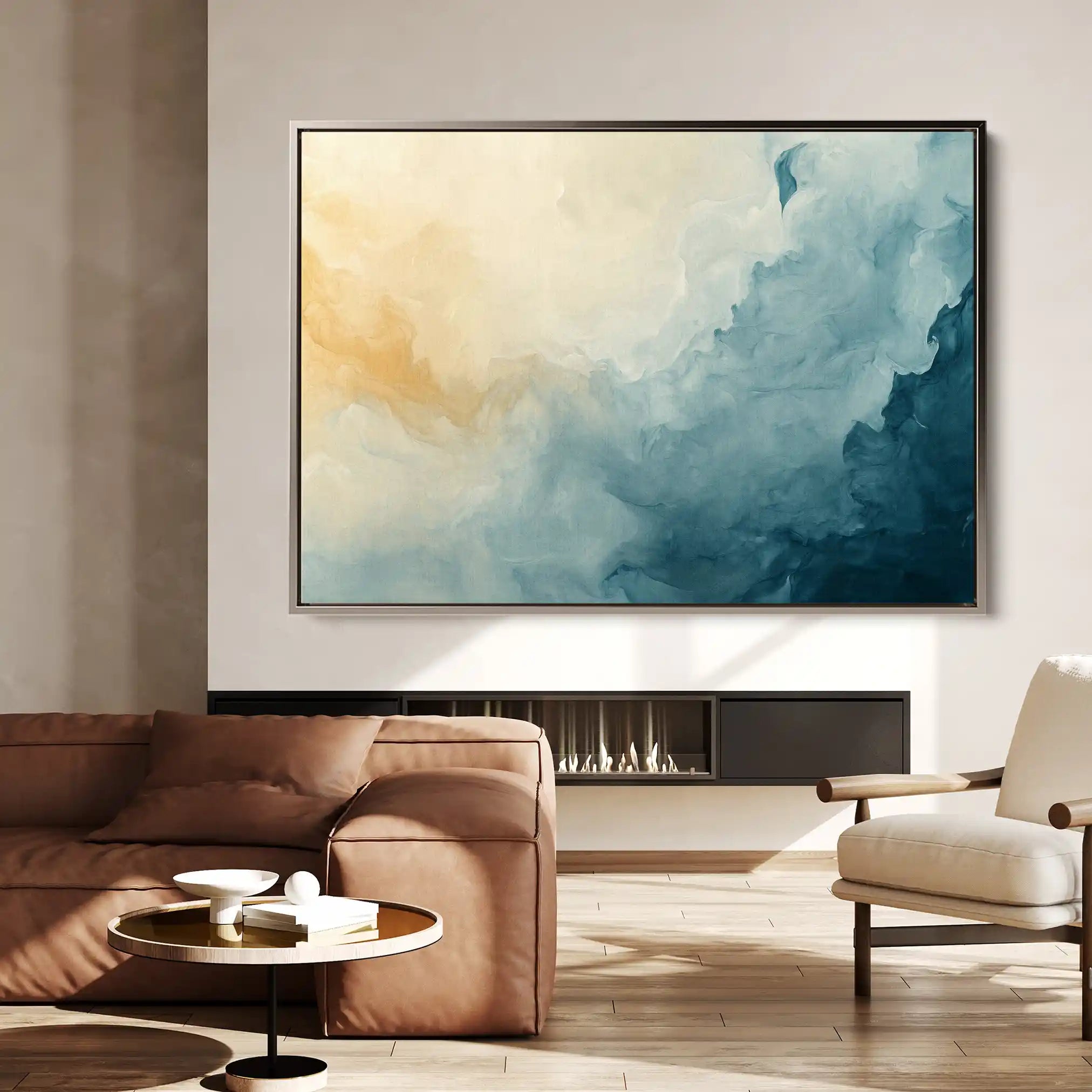 Abstract 687 Canvas Art 60 x 40 cm / Black