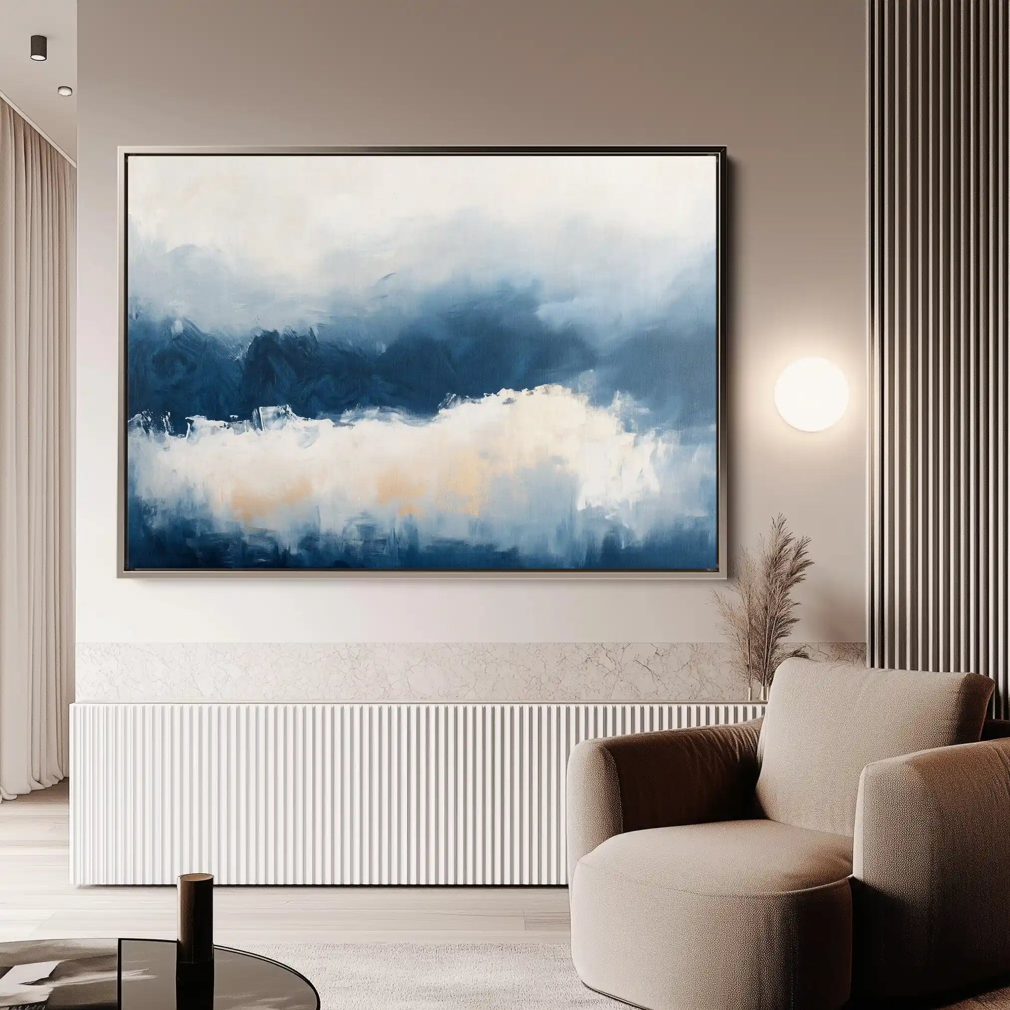 Abstract 688 Canvas Art 60 x 40 cm / Black