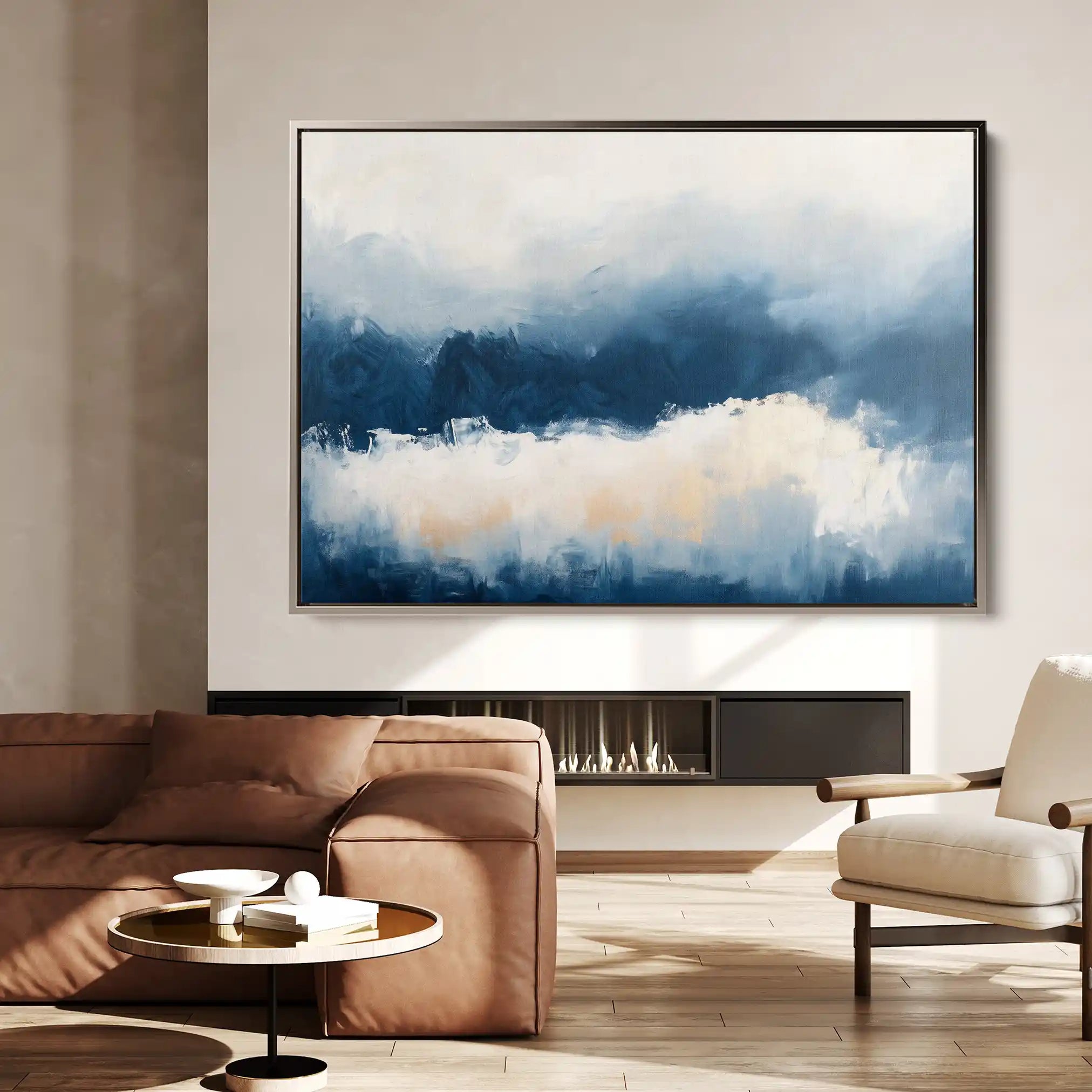 Abstract 688 Canvas Art 60 x 40 cm / Black