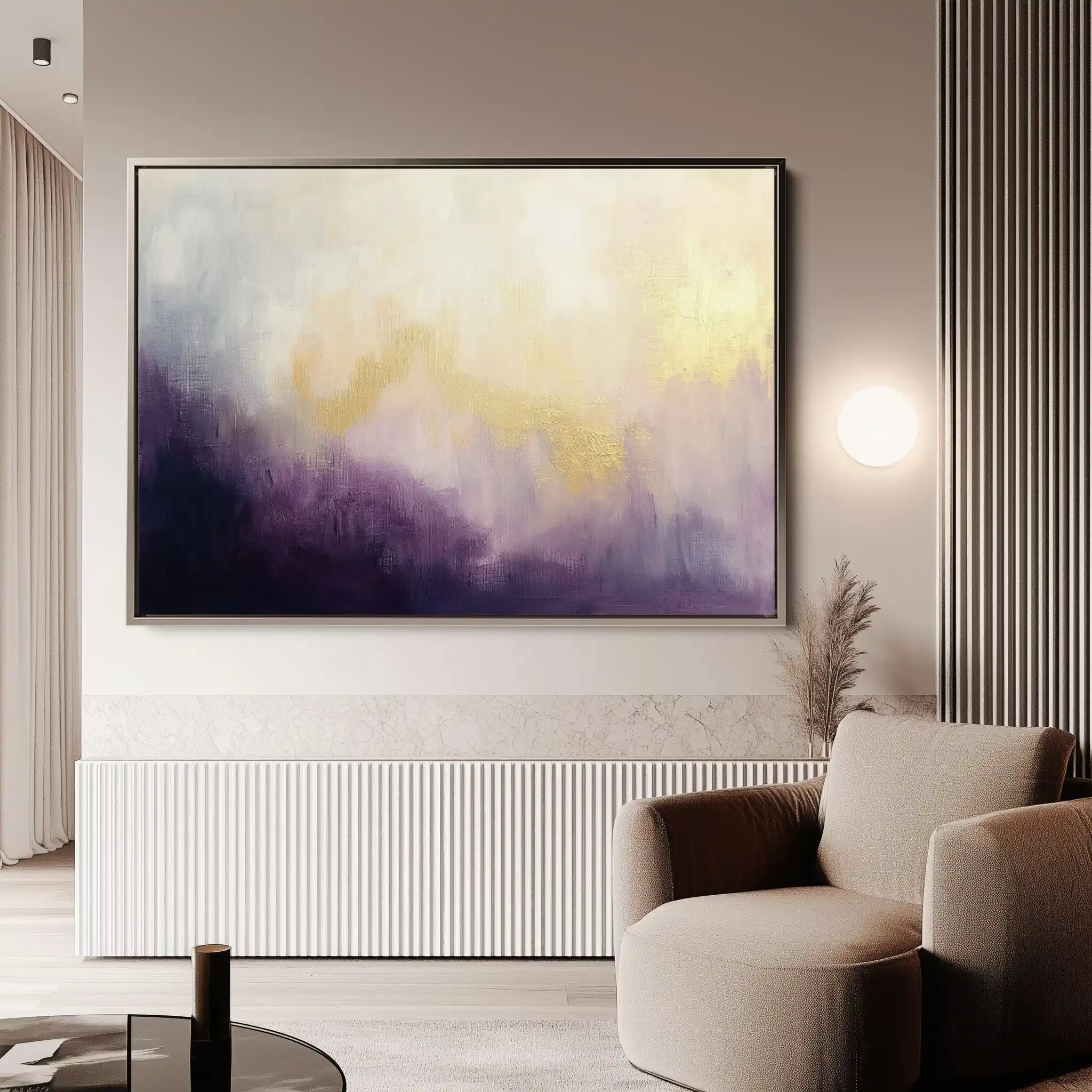 Abstract 690 Canvas Art 60 x 40 cm / Black