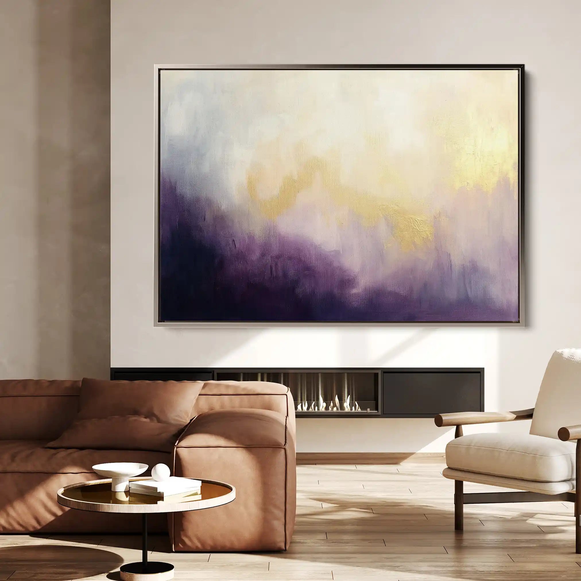 Abstract 690 Canvas Art 60 x 40 cm / Black