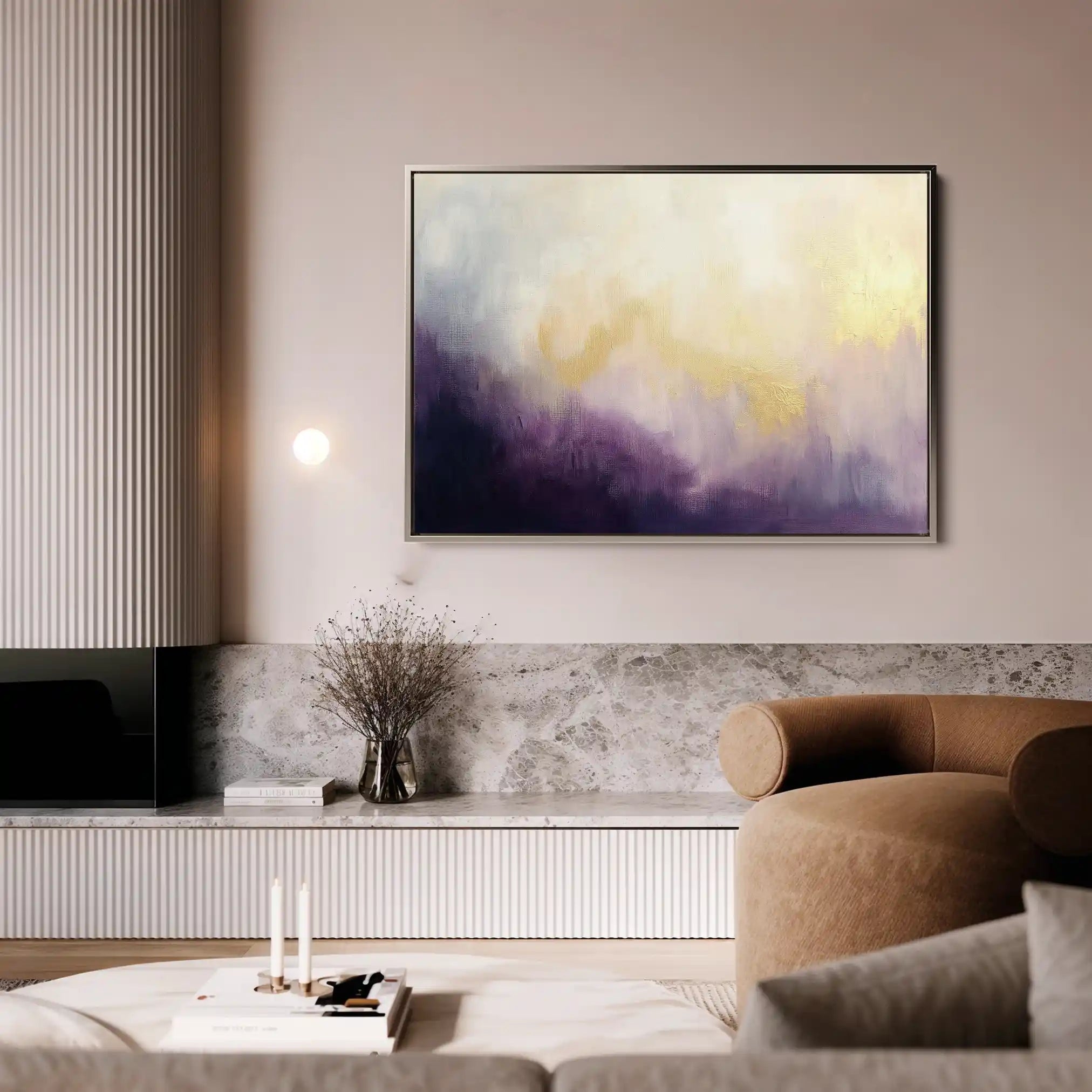 Abstract 690 Canvas Art 60 x 40 cm / Black