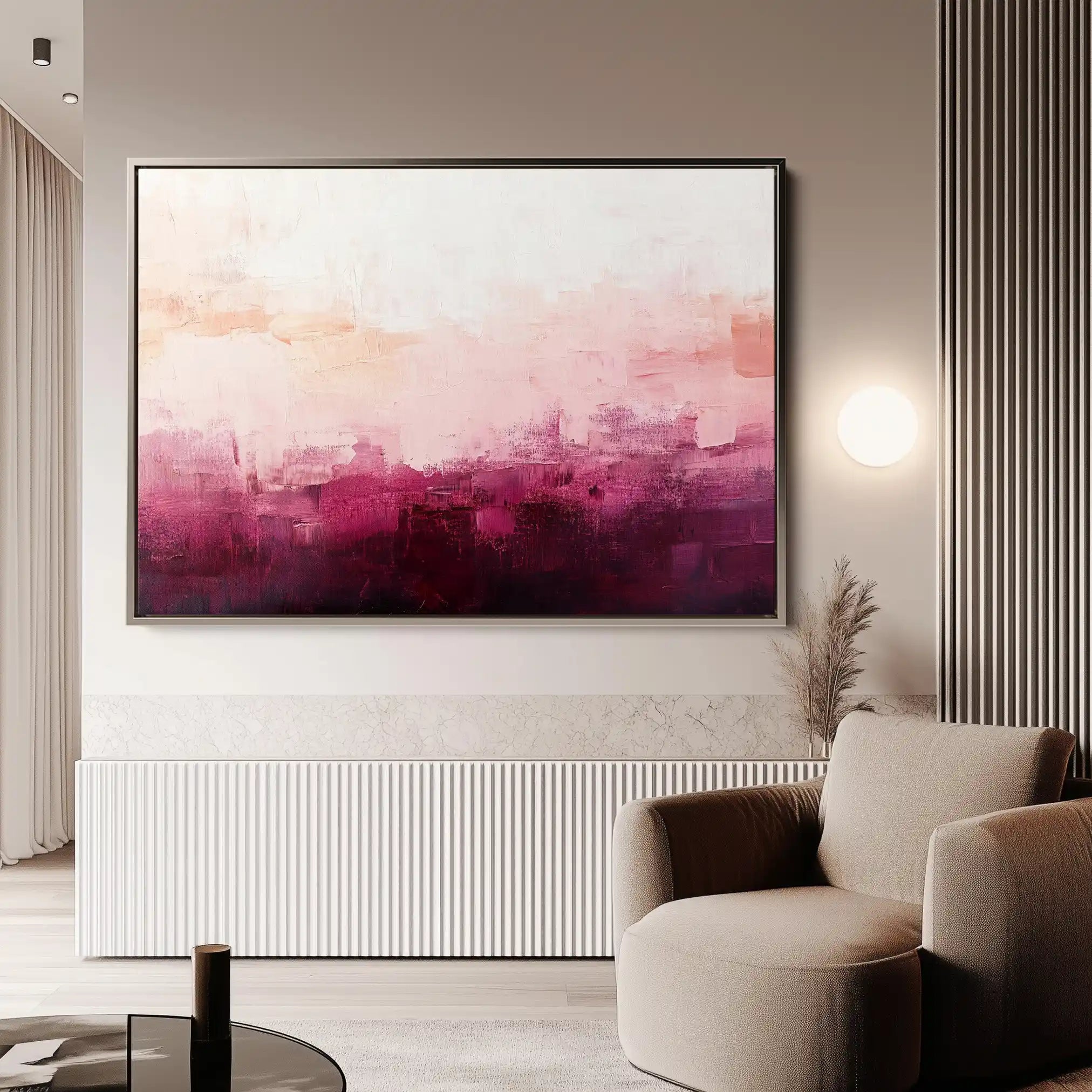 Abstract 691 Canvas Art 60 x 40 cm / Black