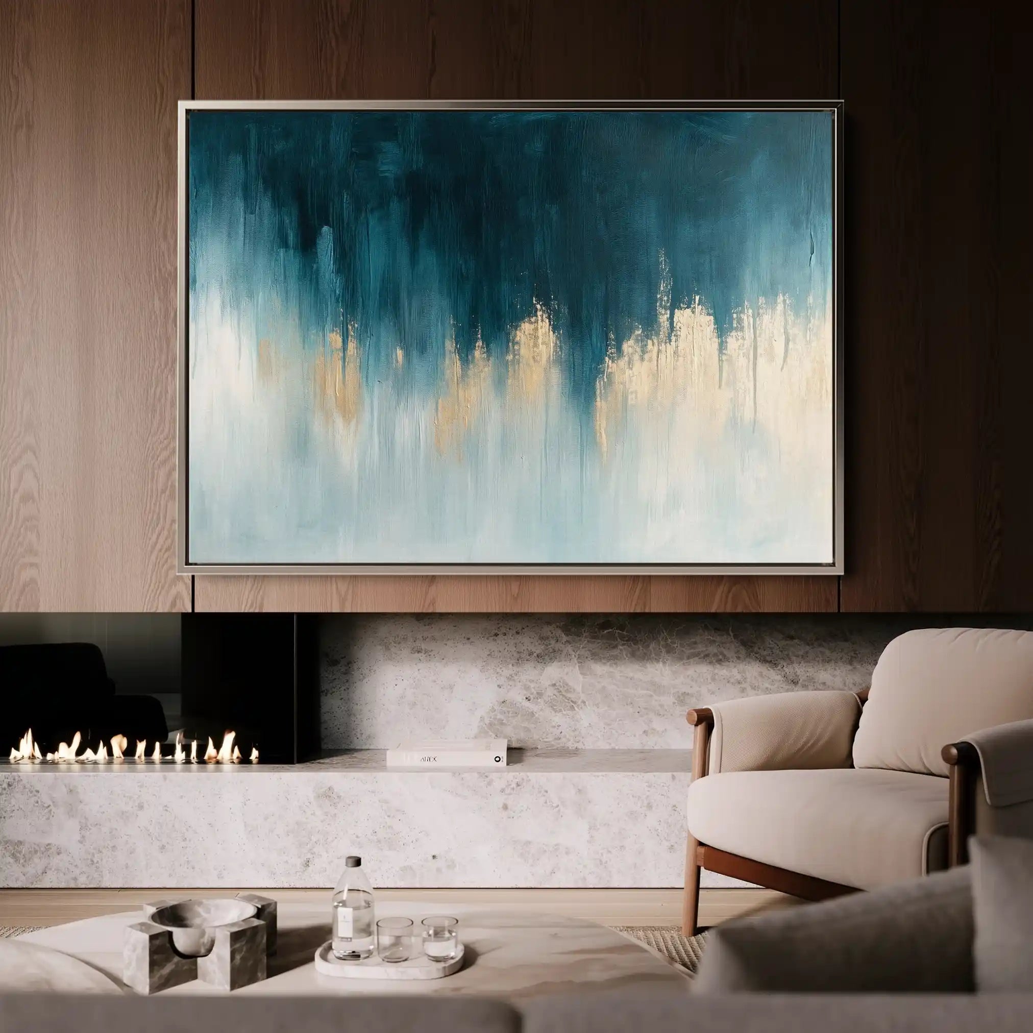 Abstract 692 Canvas Art 60 x 40 cm / Black