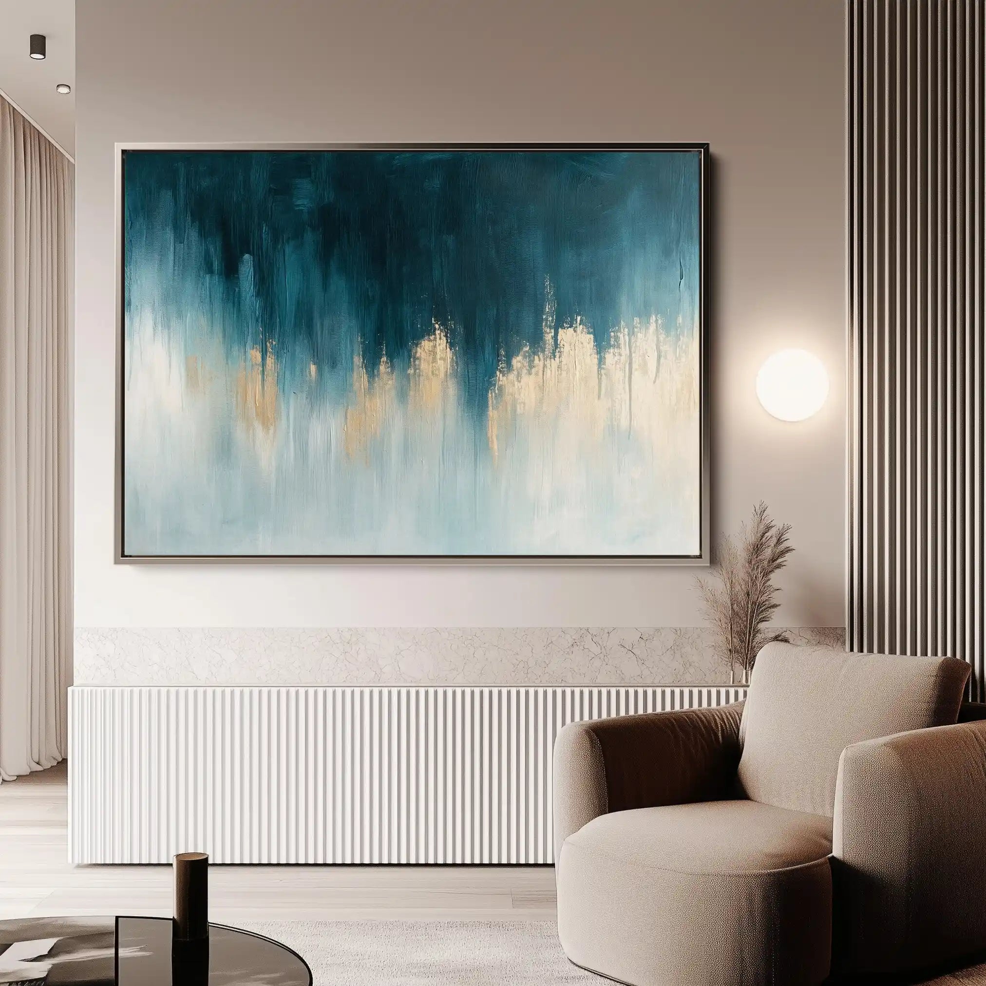 Abstract 692 Canvas Art 60 x 40 cm / Black