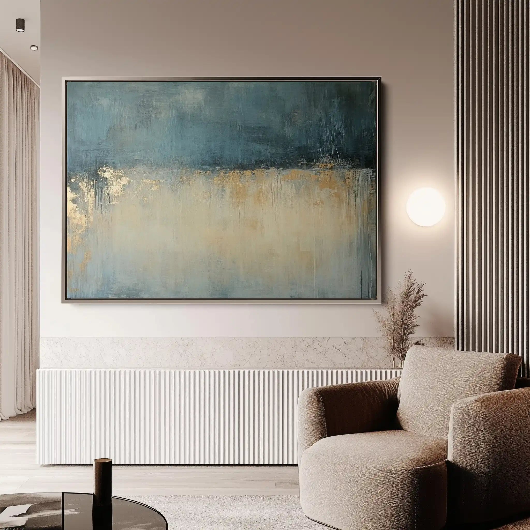 Abstract 693 Canvas Art 60 x 40 cm / Black