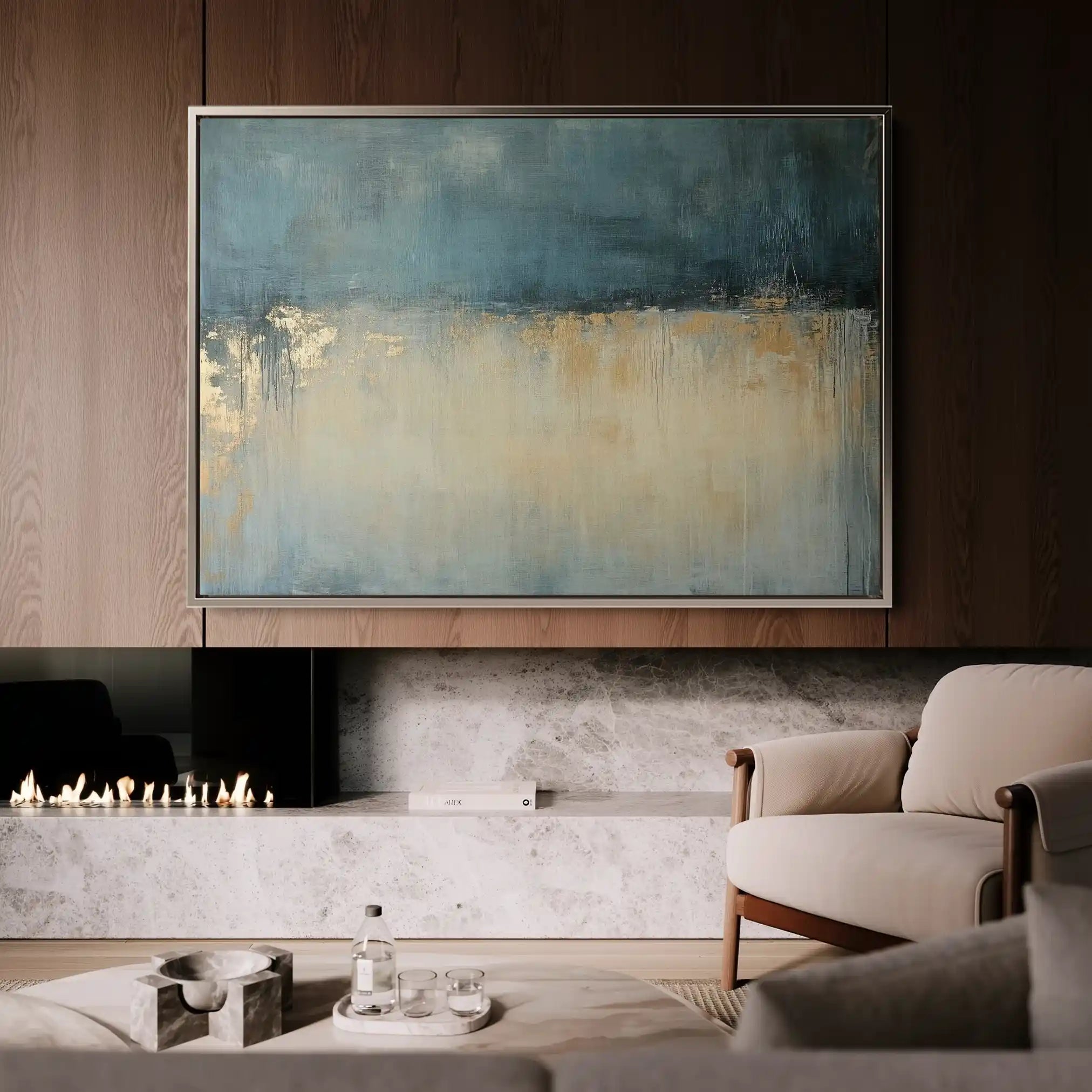 Abstract 693 Canvas Art 60 x 40 cm / Black