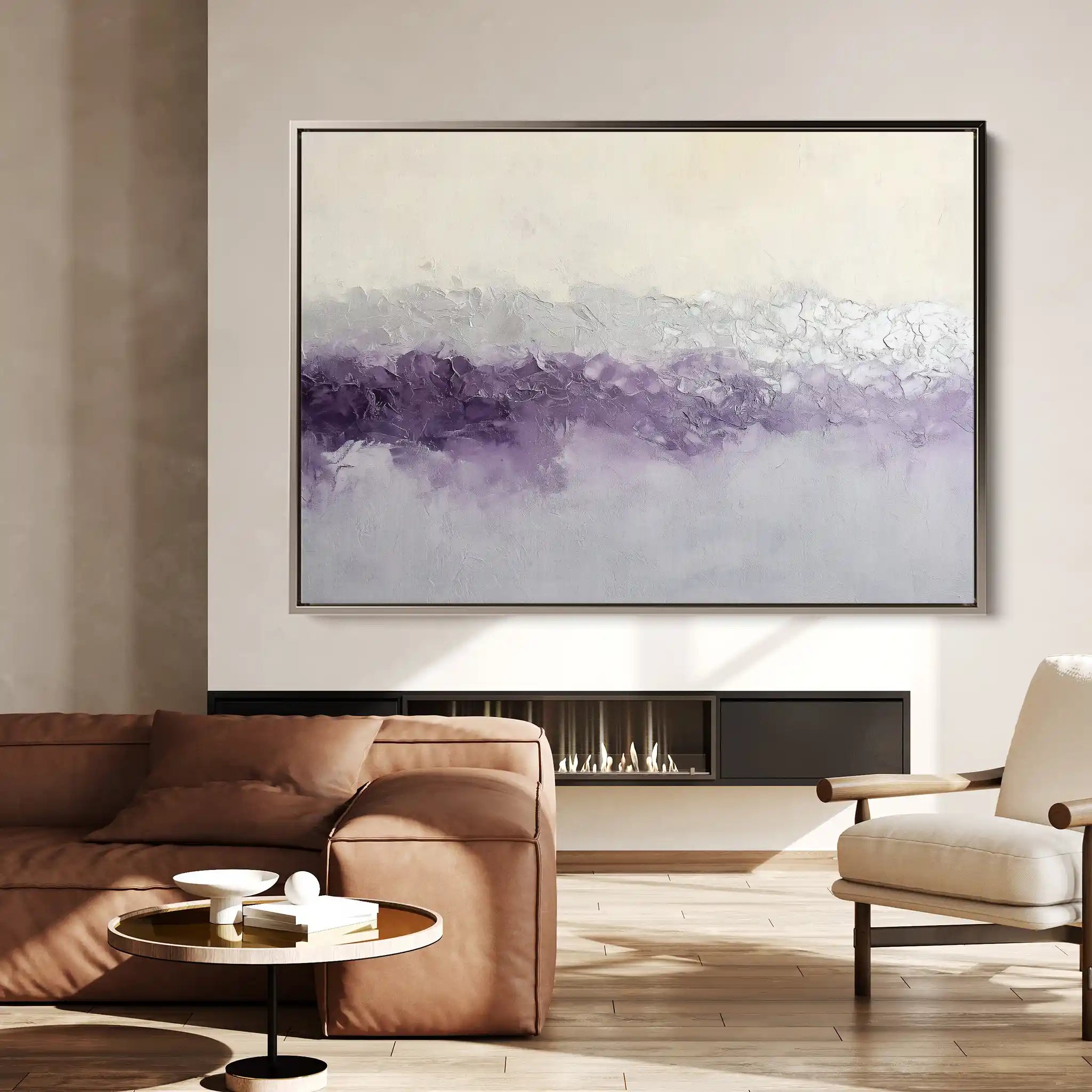 Abstract 695 Canvas Art 60 x 40 cm / Black