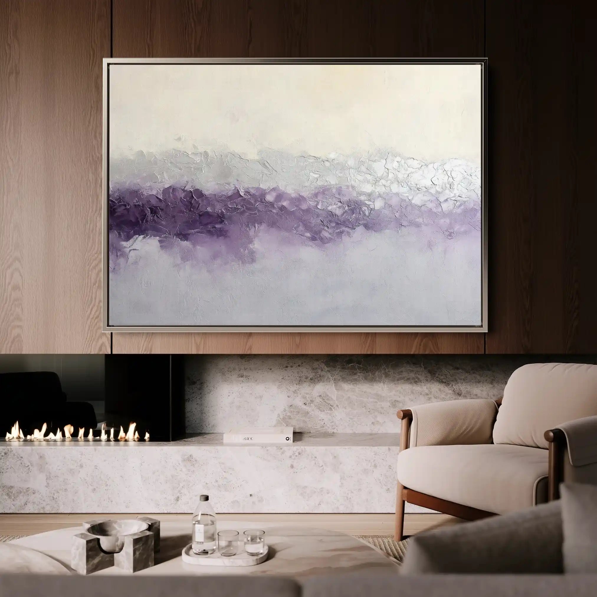 Abstract 695 Canvas Art 60 x 40 cm / Black