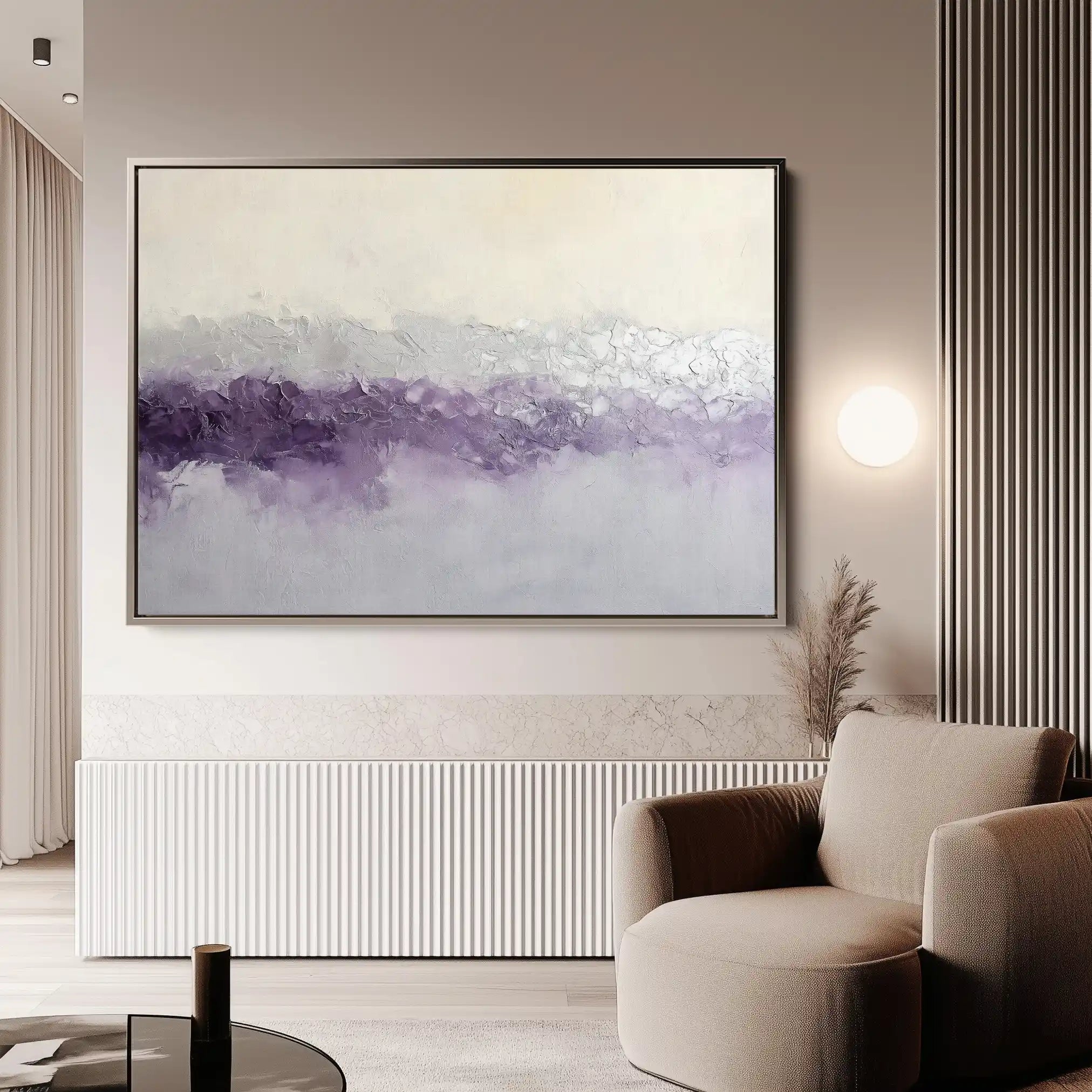 Abstract 695 Canvas Art 60 x 40 cm / Black