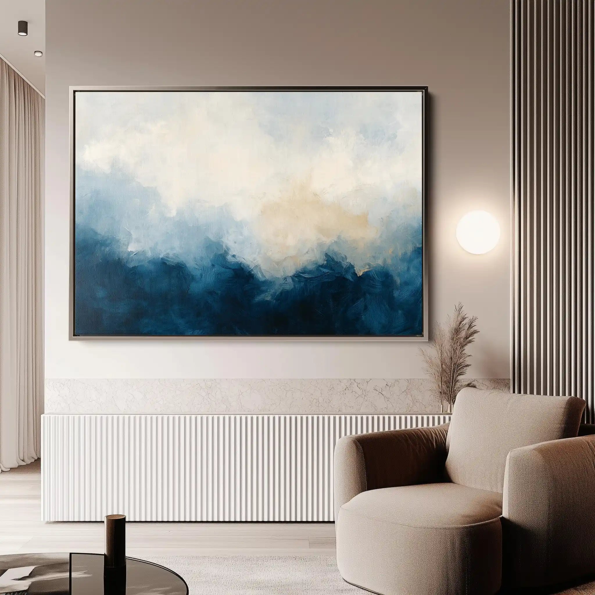 Abstract 696 Canvas Art 60 x 40 cm / Black