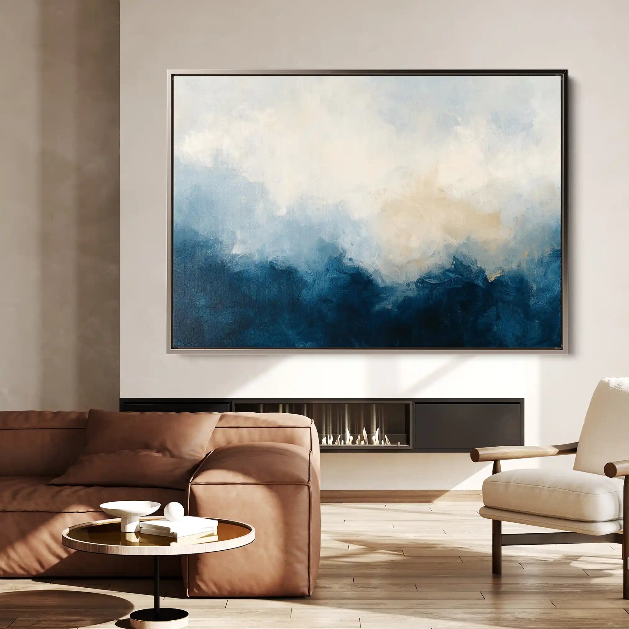 Abstract 696 Canvas Art 60 x 40 cm / Black