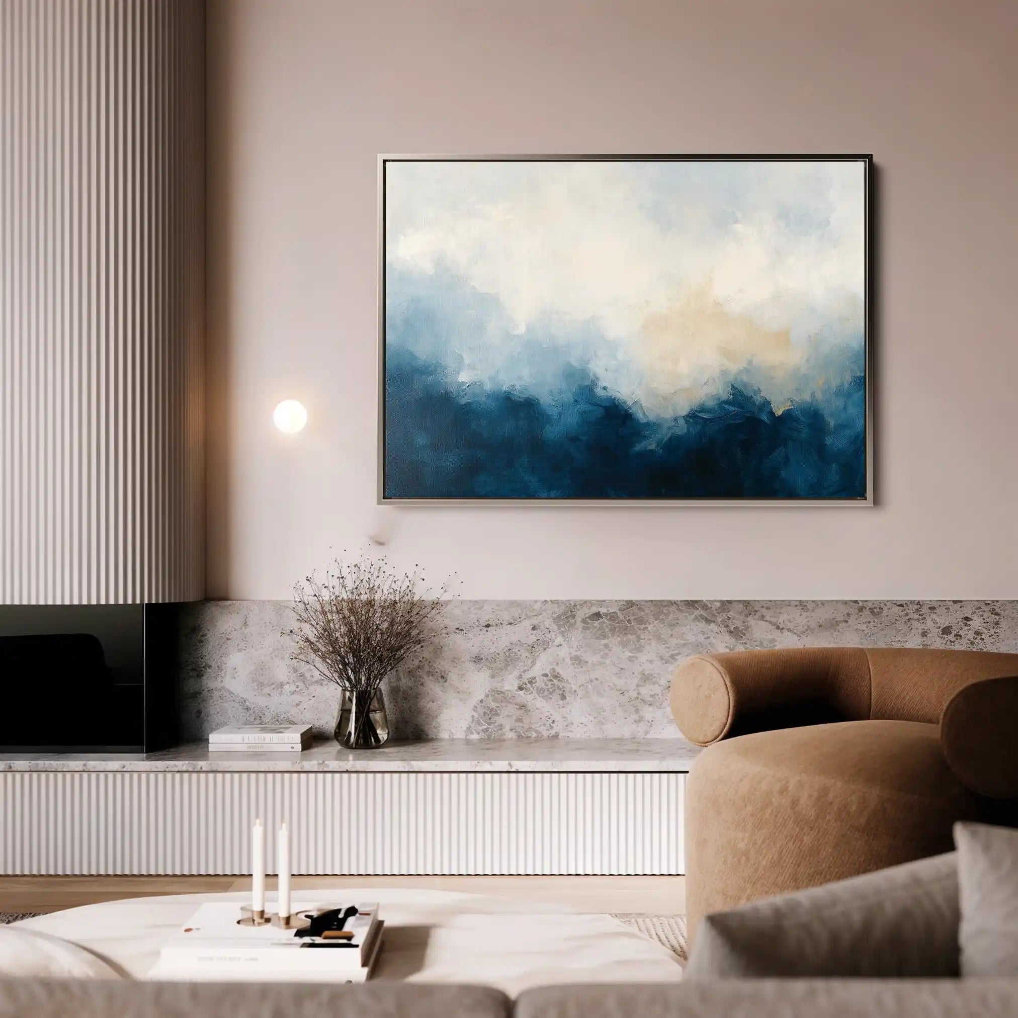 Abstract 696 Canvas Art 60 x 40 cm / Black