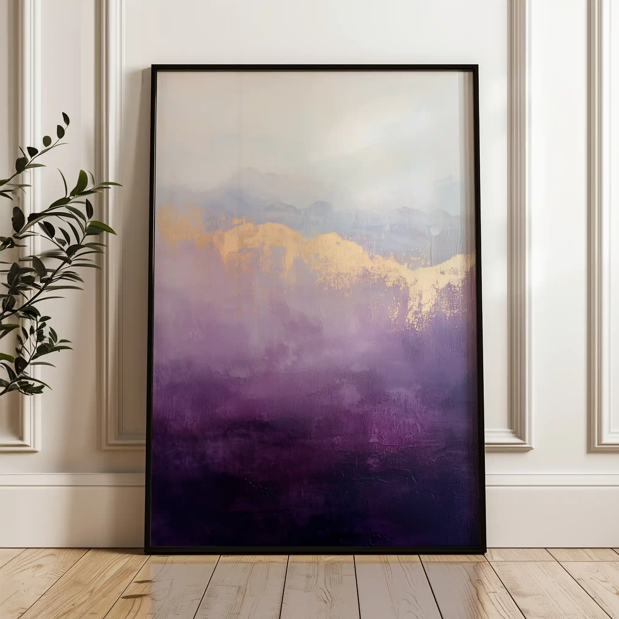 Abstract 697 Canvas Art 60 x 40 cm / Black