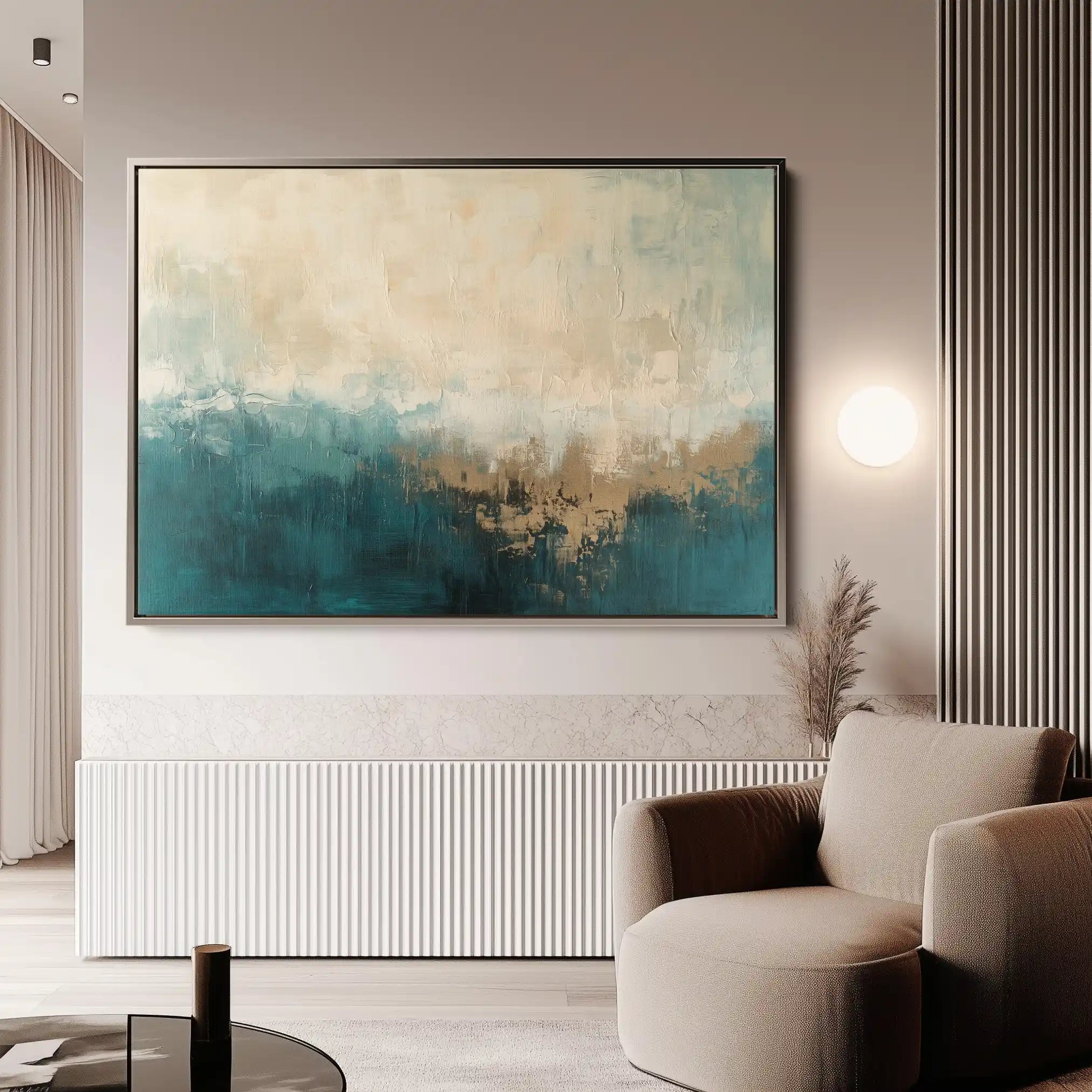 Abstract 699 Canvas Art 60 x 40 cm / Black