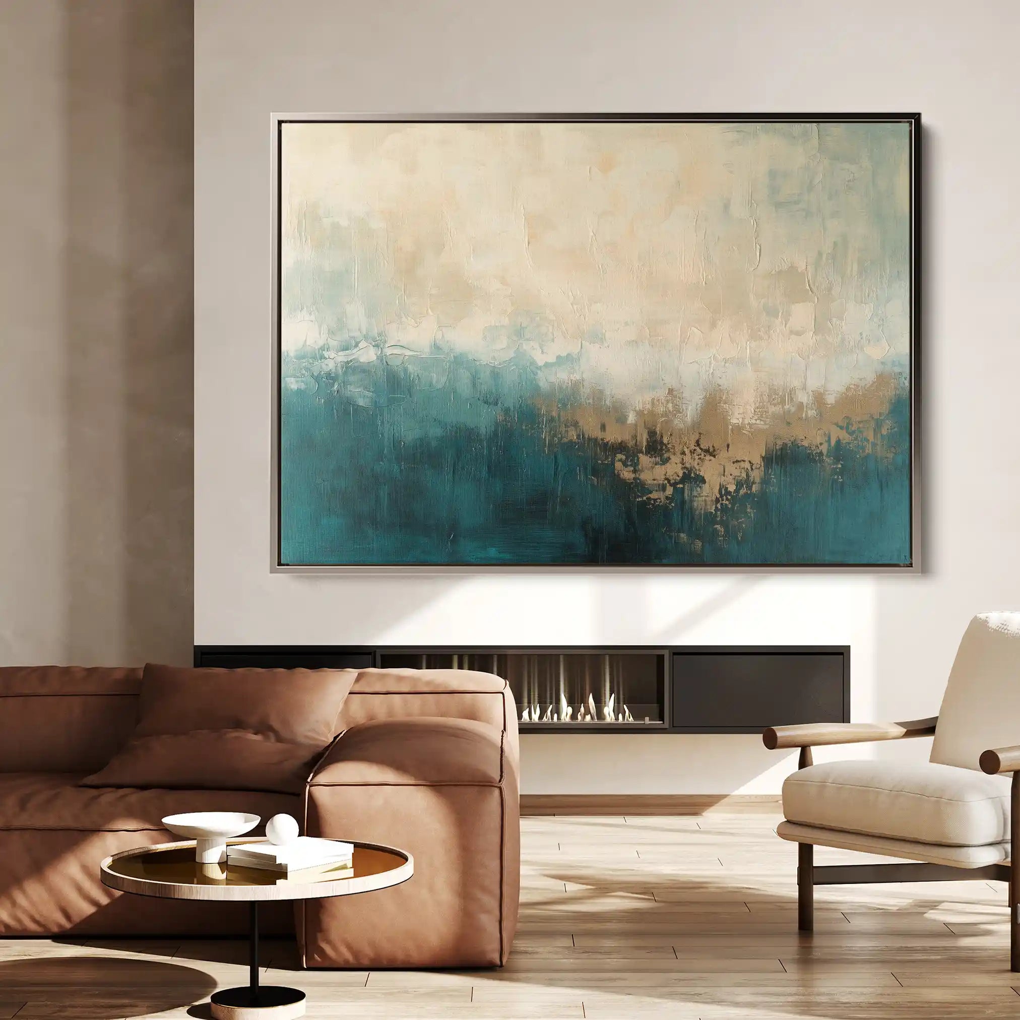 Abstract 699 Canvas Art 60 x 40 cm / Black