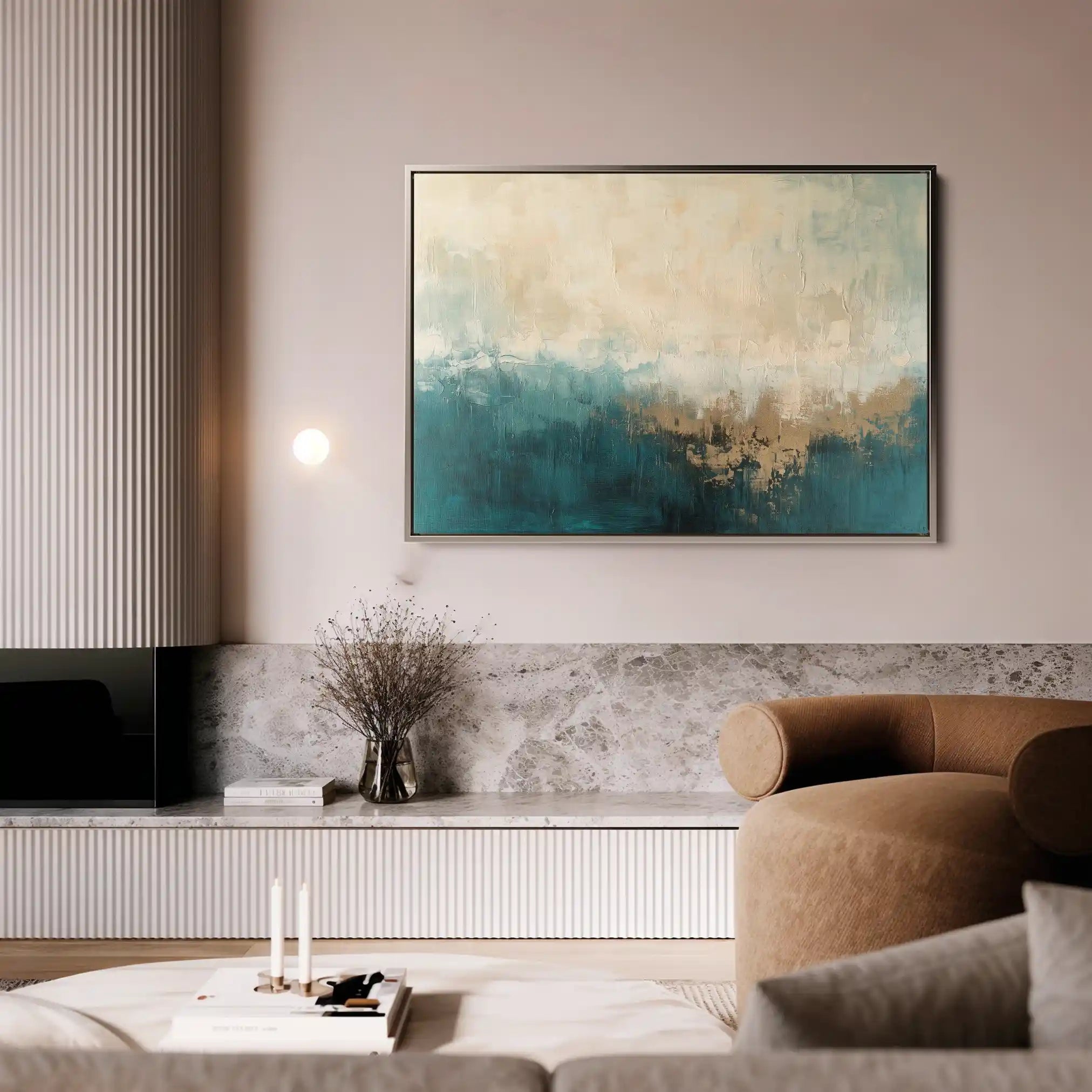 Abstract 699 Canvas Art 60 x 40 cm / Black