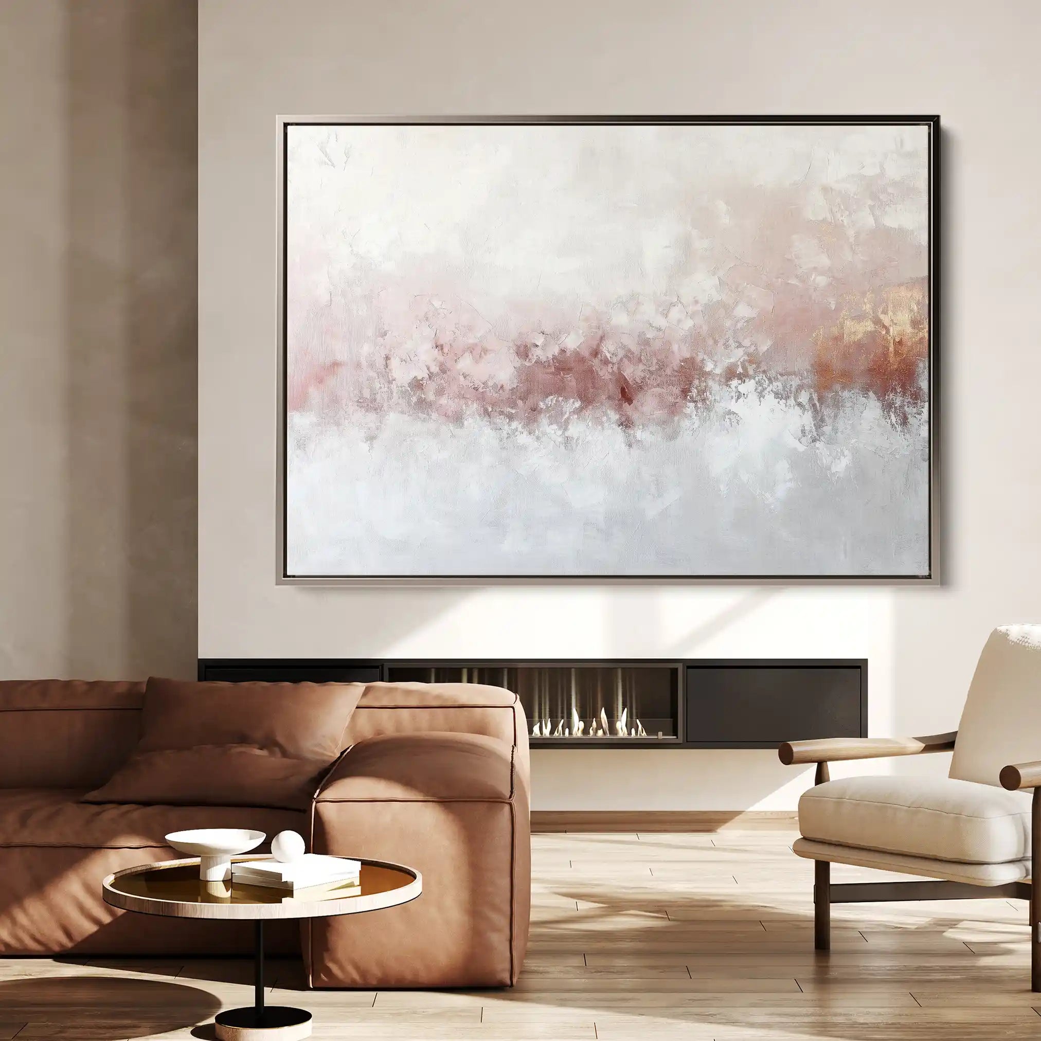 Abstract 702 Canvas Art 60 x 40 cm / Black