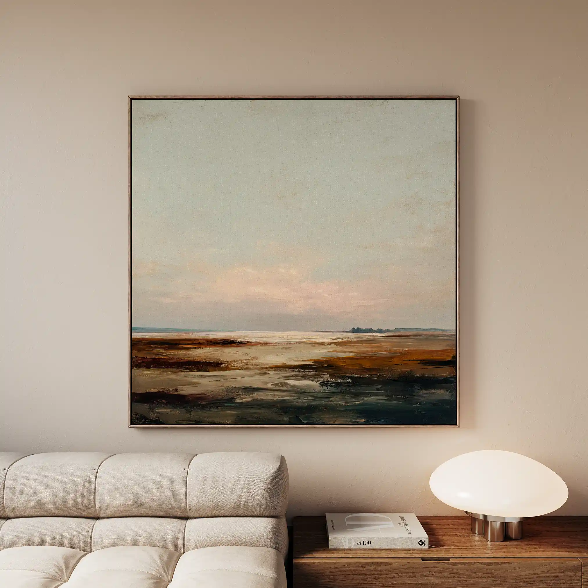 Abstract 709 Canvas Art 60 x 60 cm / Black