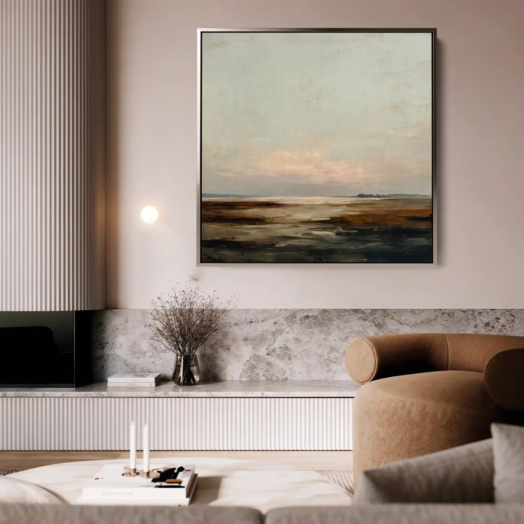 Abstract 709 Canvas Art 60 x 60 cm / Black