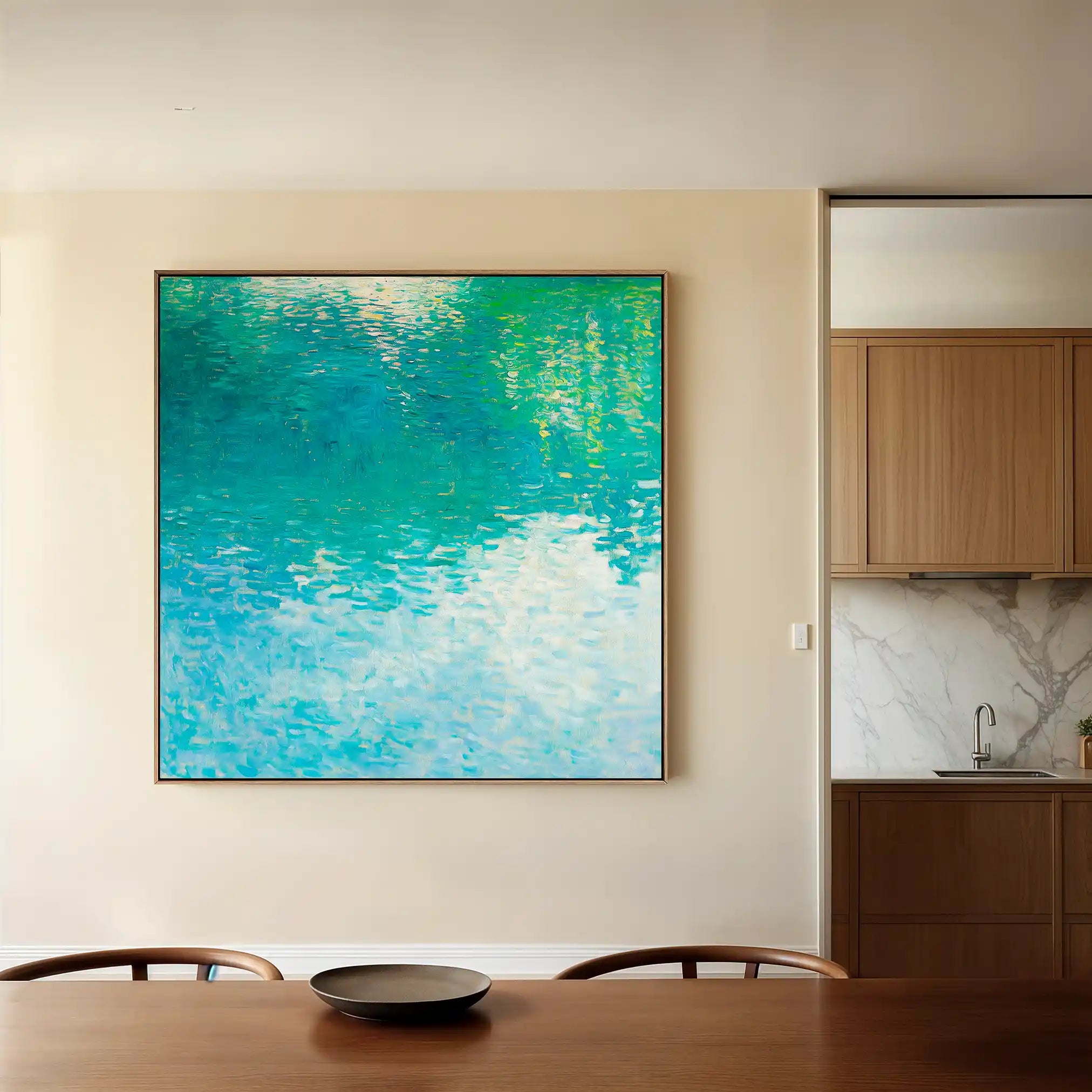 Abstract 711 Canvas Art 60 x 60 cm / Black