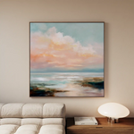 Abstract 713 Canvas Art 60 x 60 cm / Black