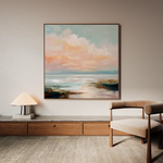 Abstract 713 Canvas Art 60 x 60 cm / Black